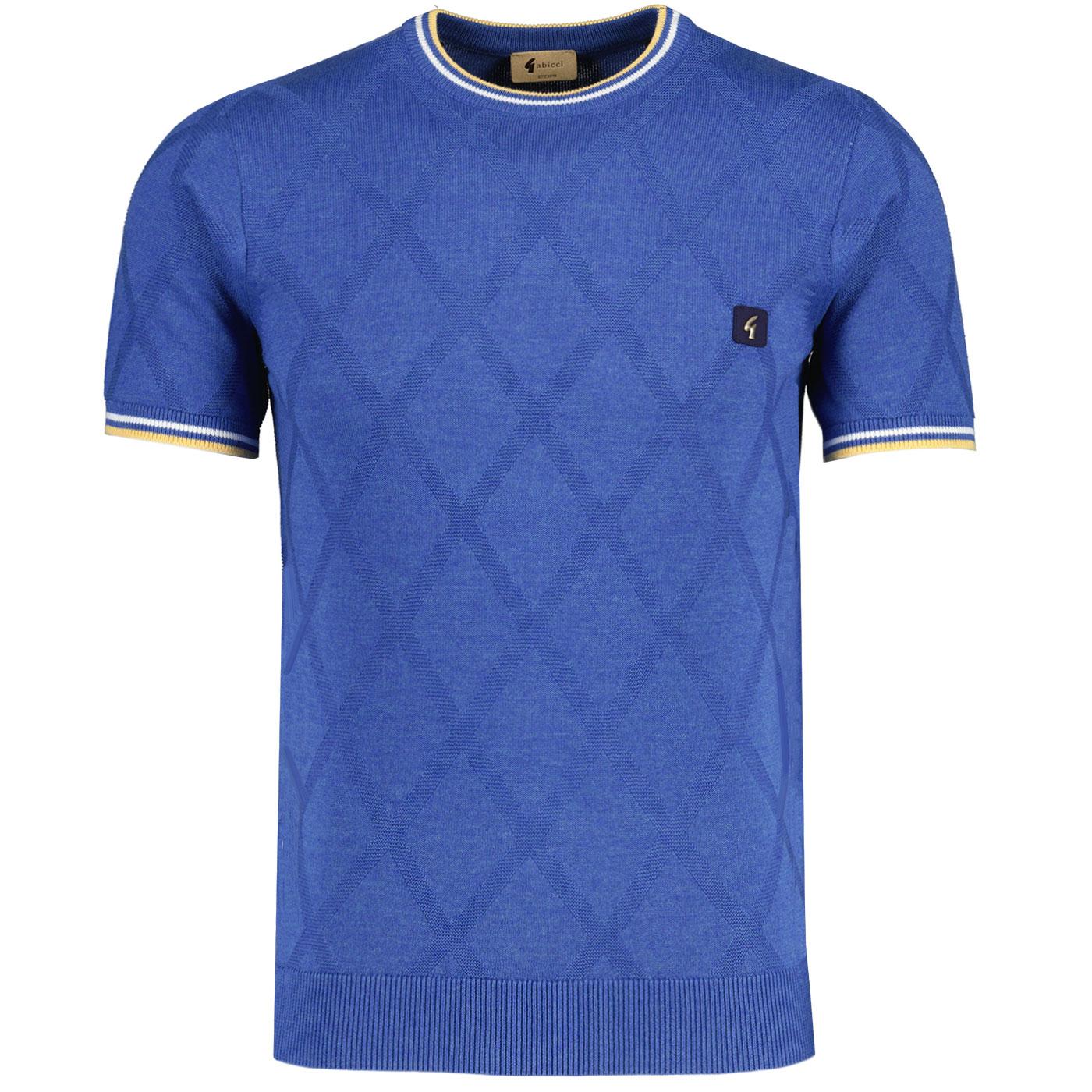 Santino Gabicci Vintage Tonal Diamond Knitted Tee 
