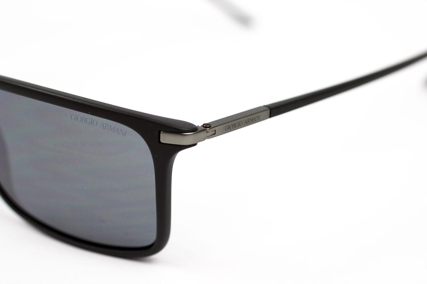 Giorgio Armani Retro Indie Slimline Wayfarer Sunglasses Grey