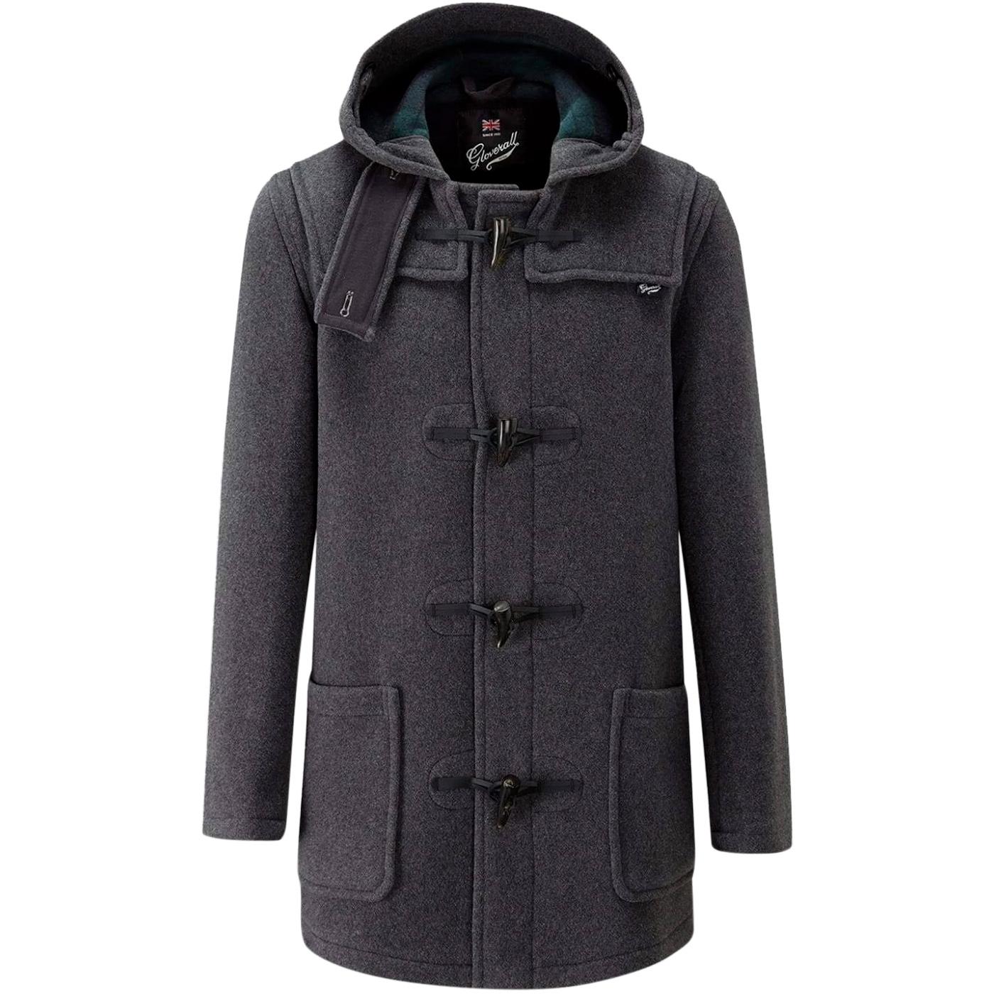 GLOVERALL Made in England Check Back Duffle Coat G