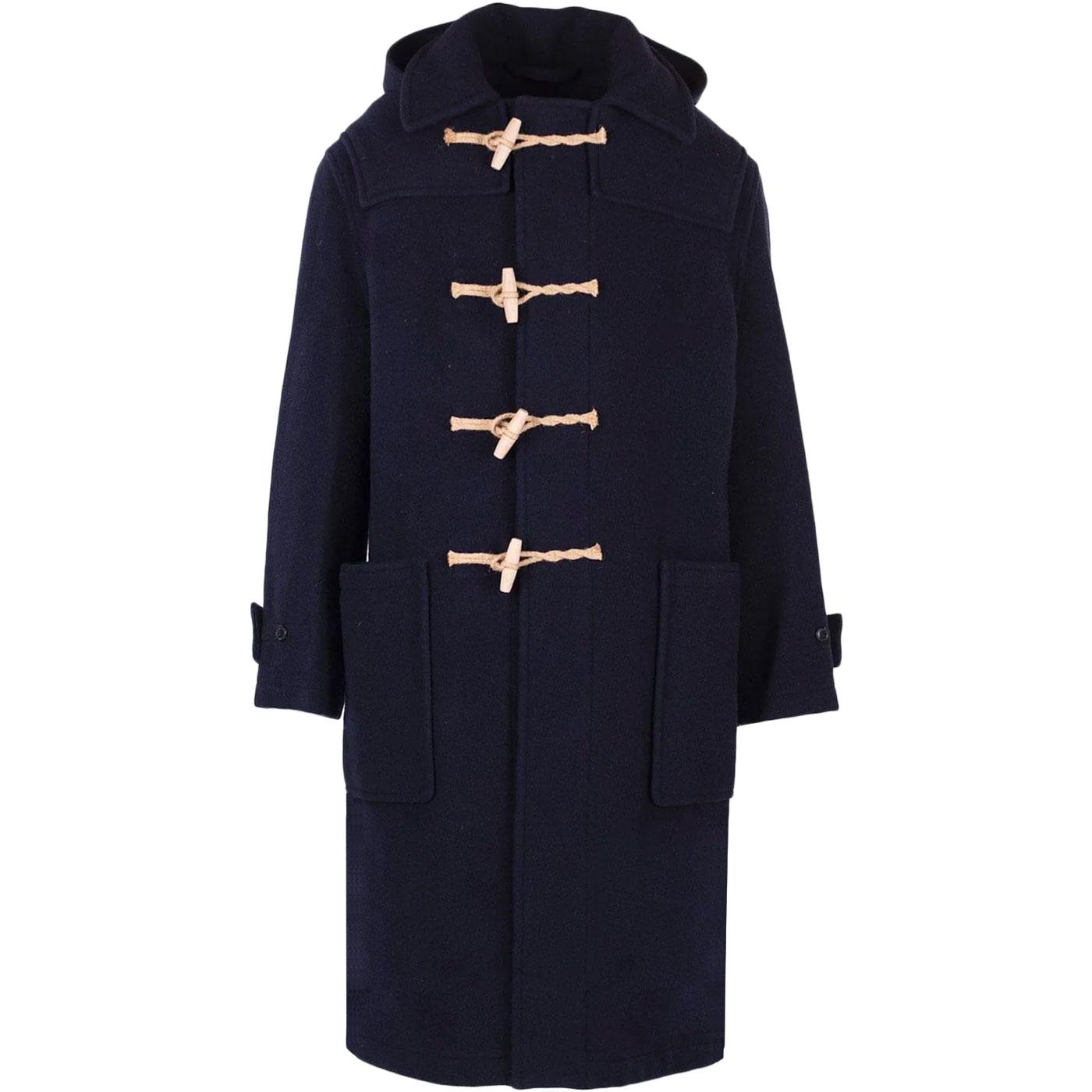 Harrison Gloverall Collared Duffle Coat  (Navy)