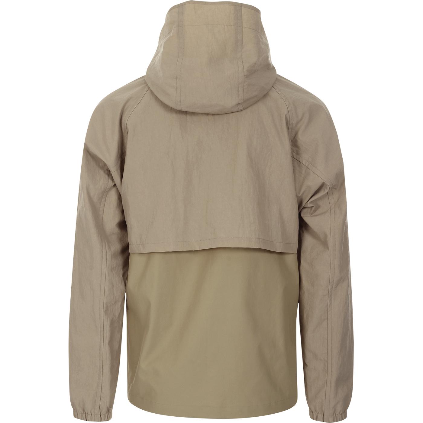 GLOVERALL X LES BASICS Le Short Hooded Jacket in Stone