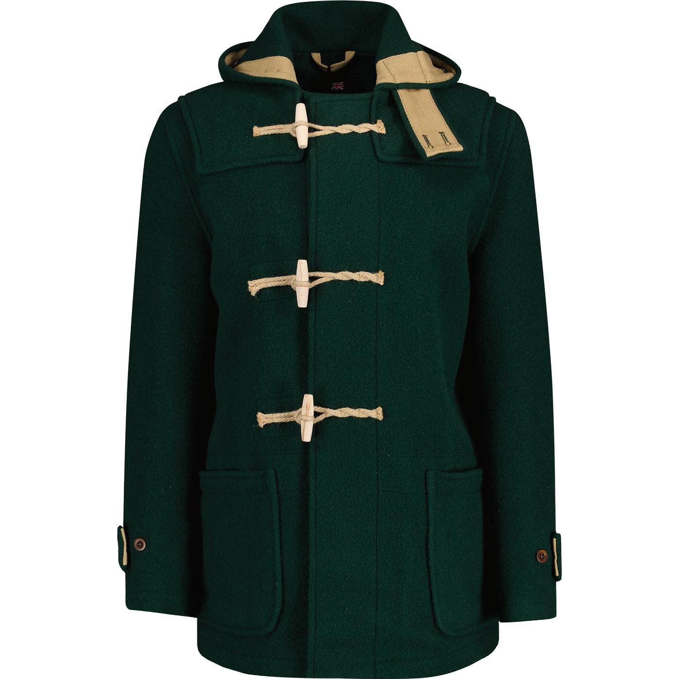 Mid Monty GLOVERALL Mod 60s Duffle Coat Pine Green