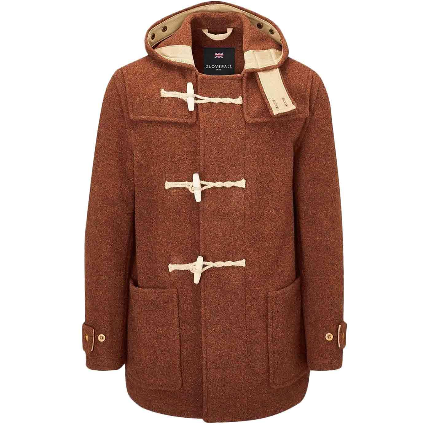 Mid Monty GLOVERALL Mod 60s Duffle Coat Rust