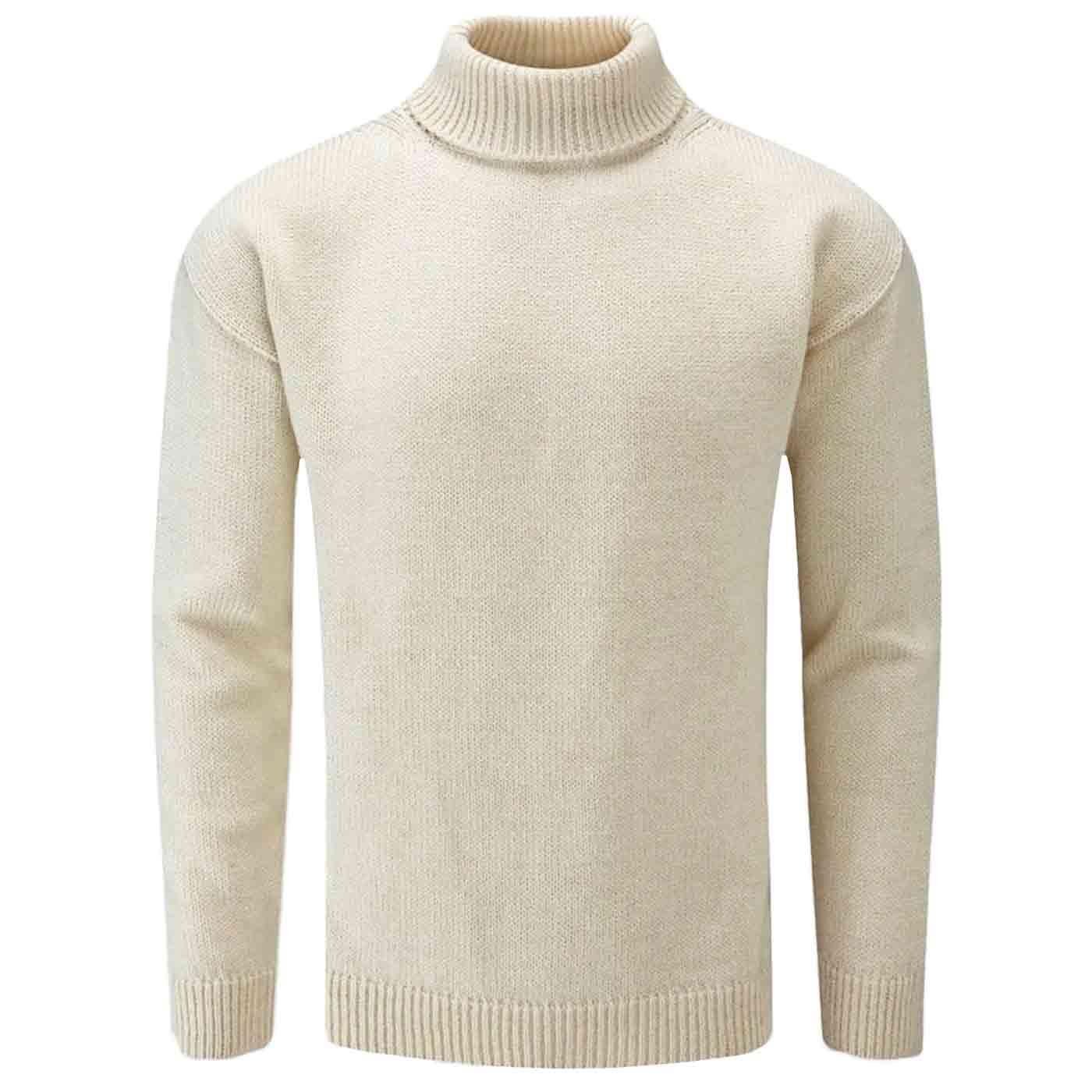 Gloverall Submariner Merino Wool Roll Neck Jumper 