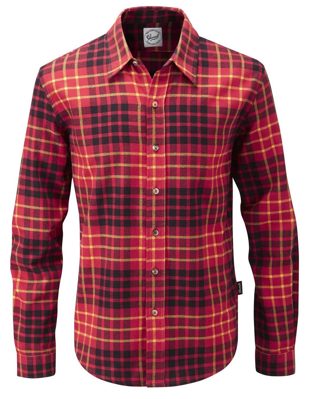 GLOVERALL Retro Classic Check Brushed Cotton Shirt
