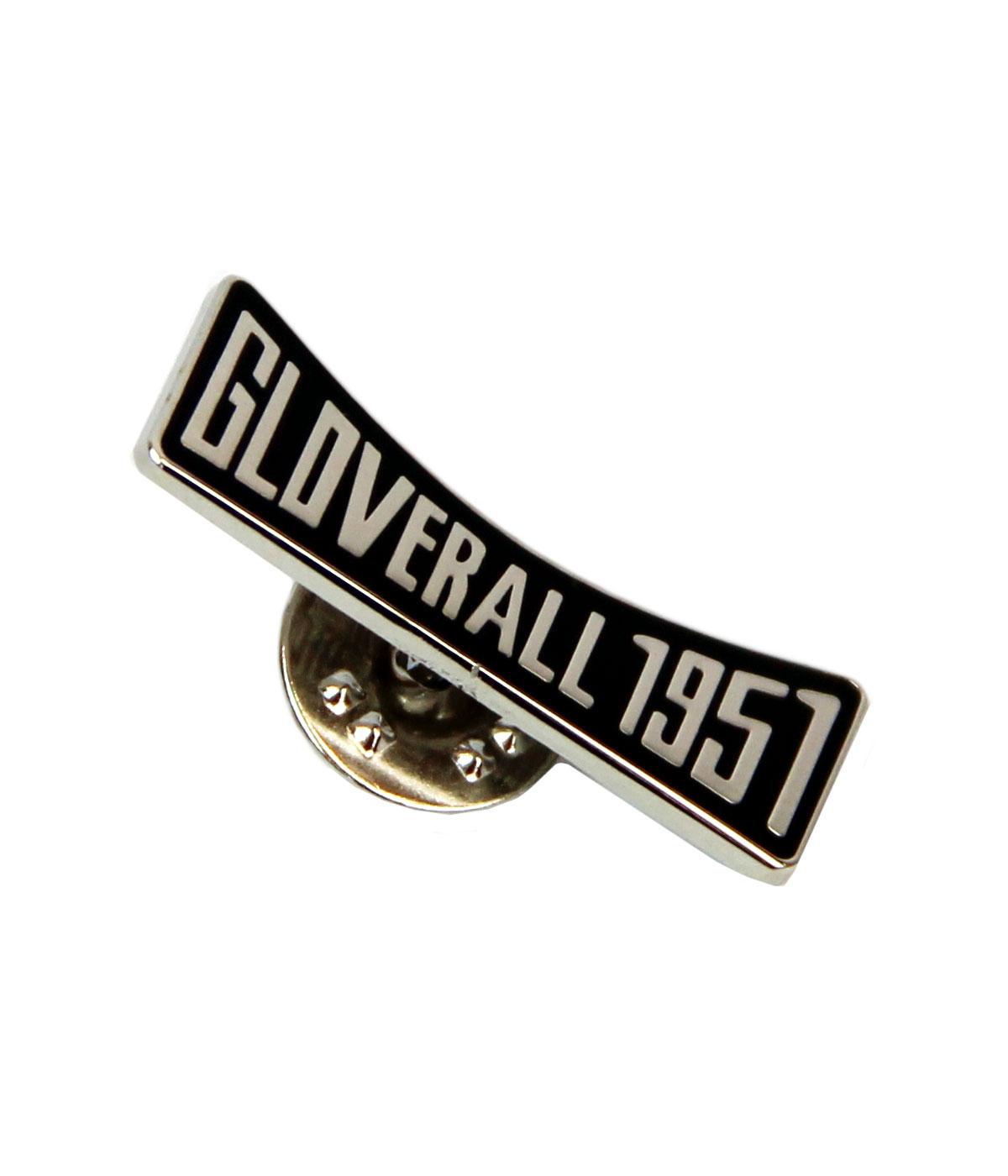 GLOVERALL 1951 Retro Signature Metallic Pin Badge
