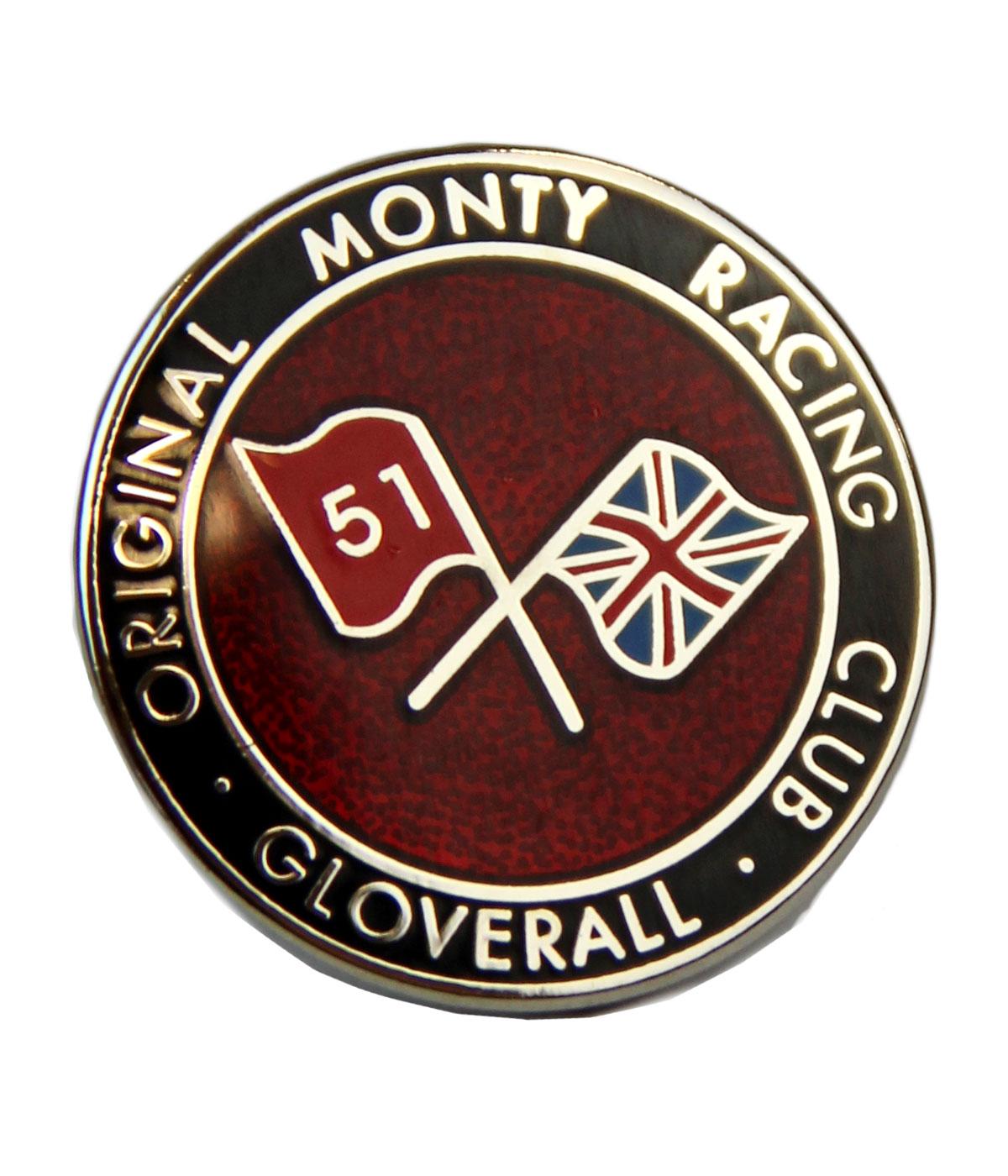 GLOVERALL Retro Original Monty Racing Club Pin