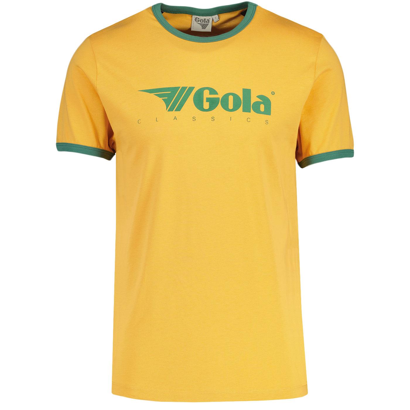 Gola Classics Retro 70s Logo Ringer T-shirt (G/G)