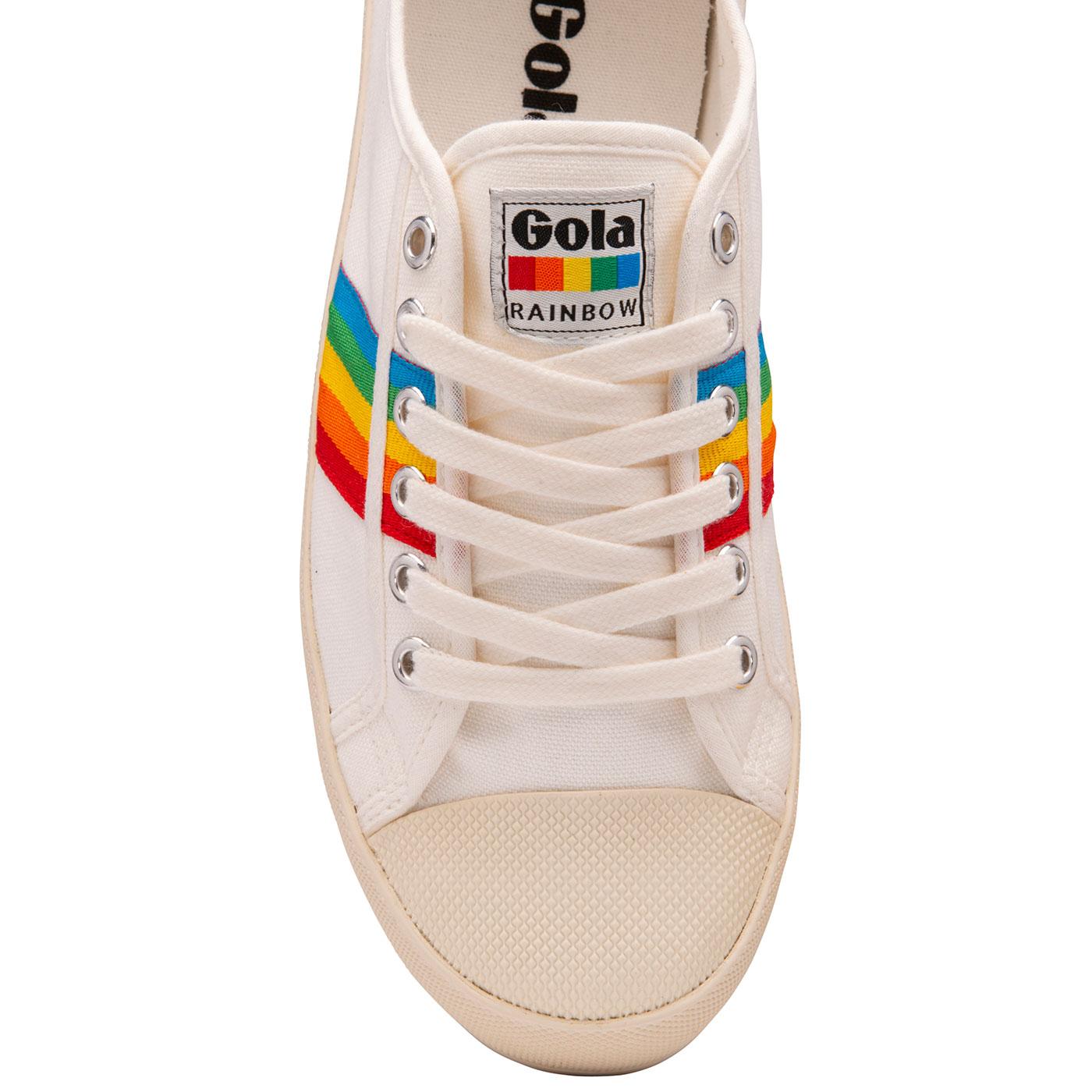 gola rainbow trainers white