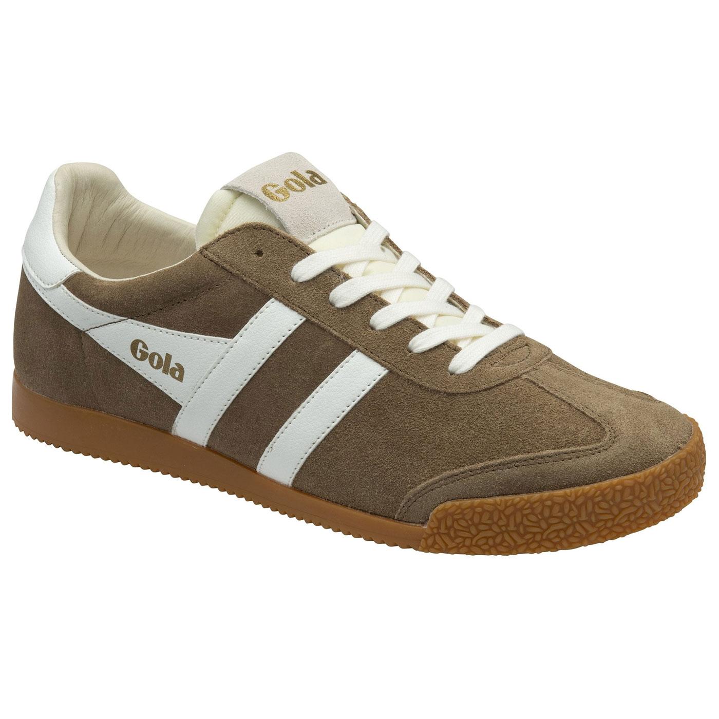 Gola Classics Elan Retro 70s Suede Trainers in Tobacco White