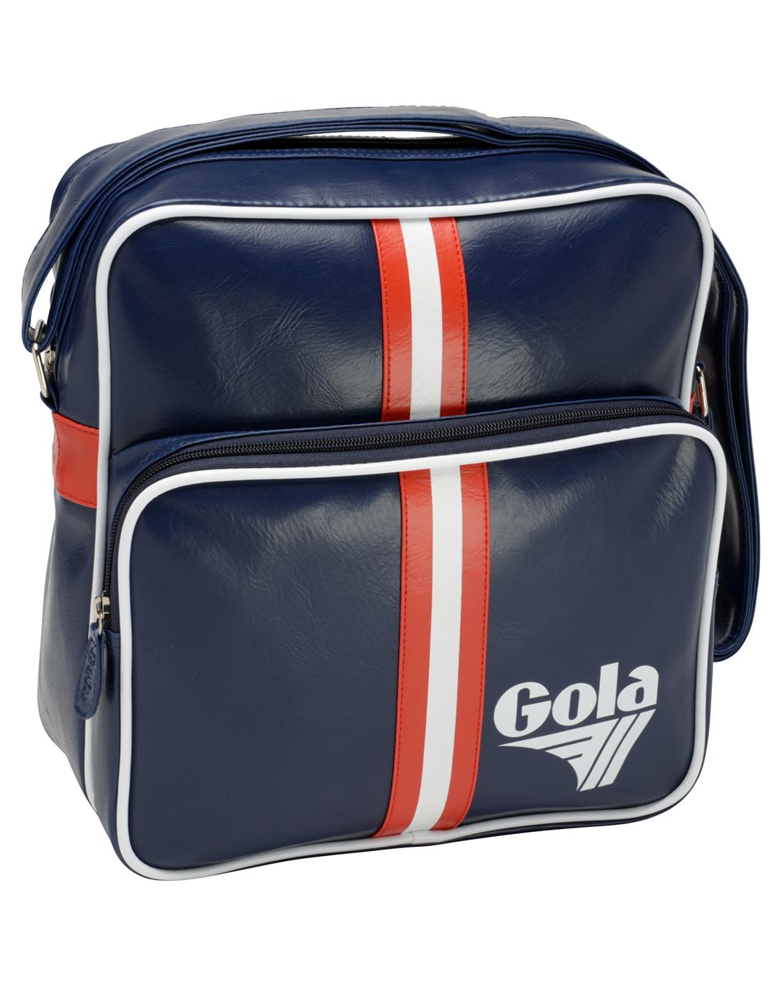 Gable GOLA 70s Retro Stripe Messenger Flight Bag
