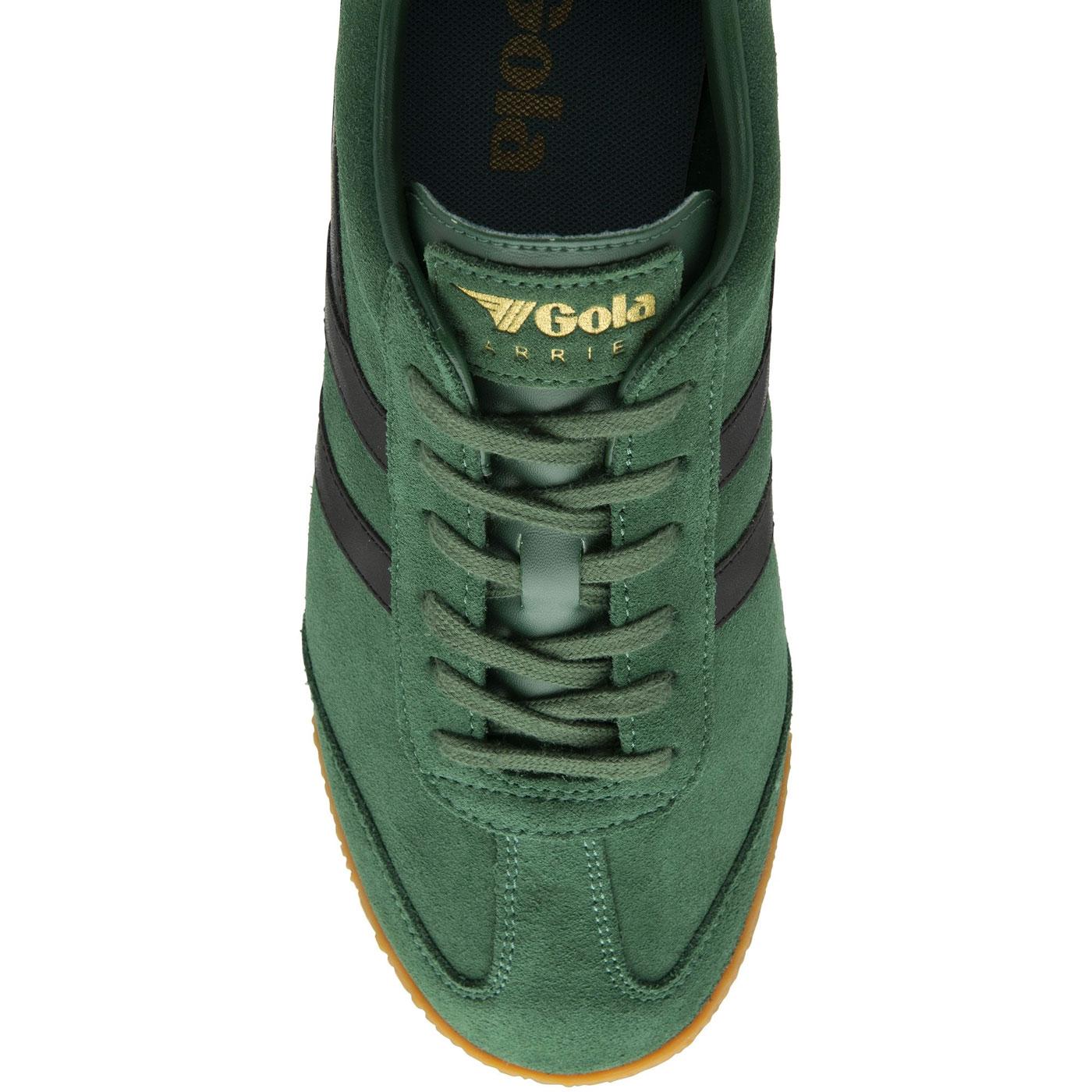 GOLA Harrier Suede Mens Retro 1970s Trainers in Evergreen