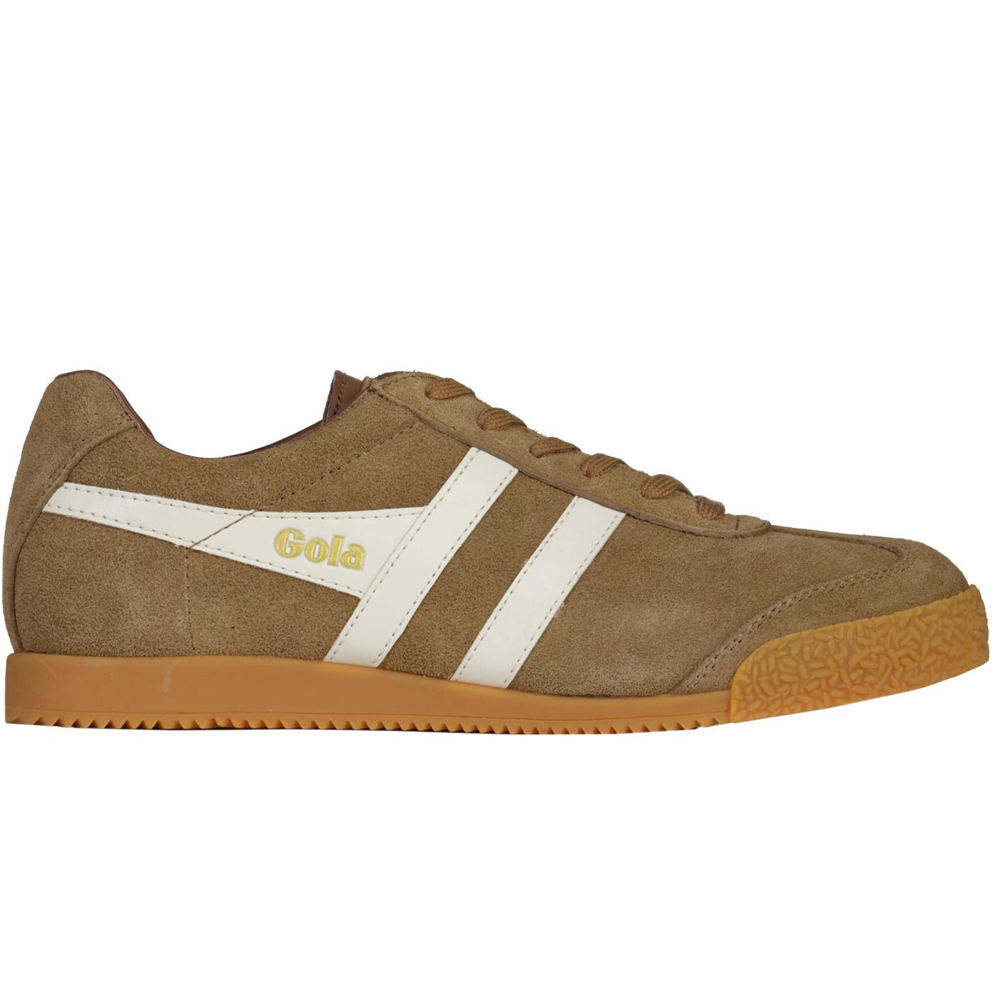 GOLA Harrier Suede Mens Retro Trainers in Tobacco