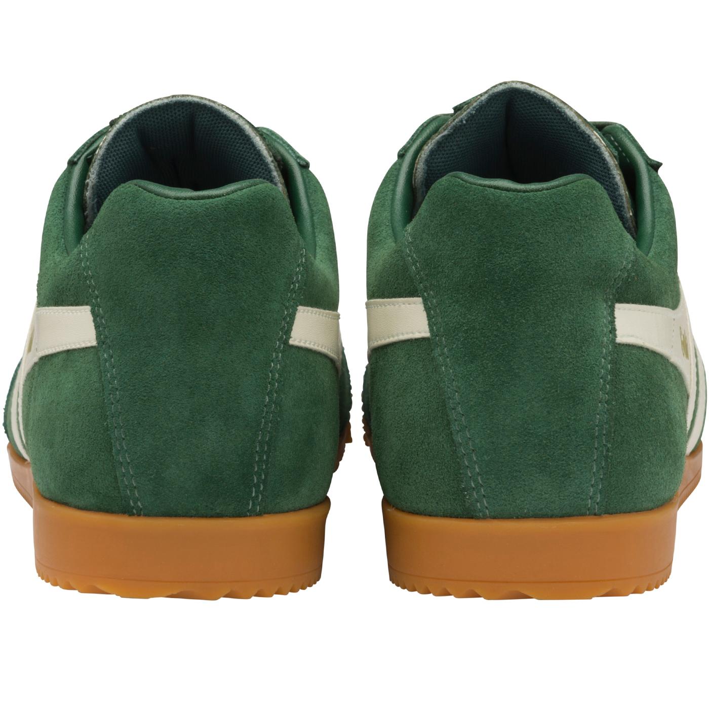 GOLA Harrier Suede Mens Retro 1970s Trainers in Evergreen