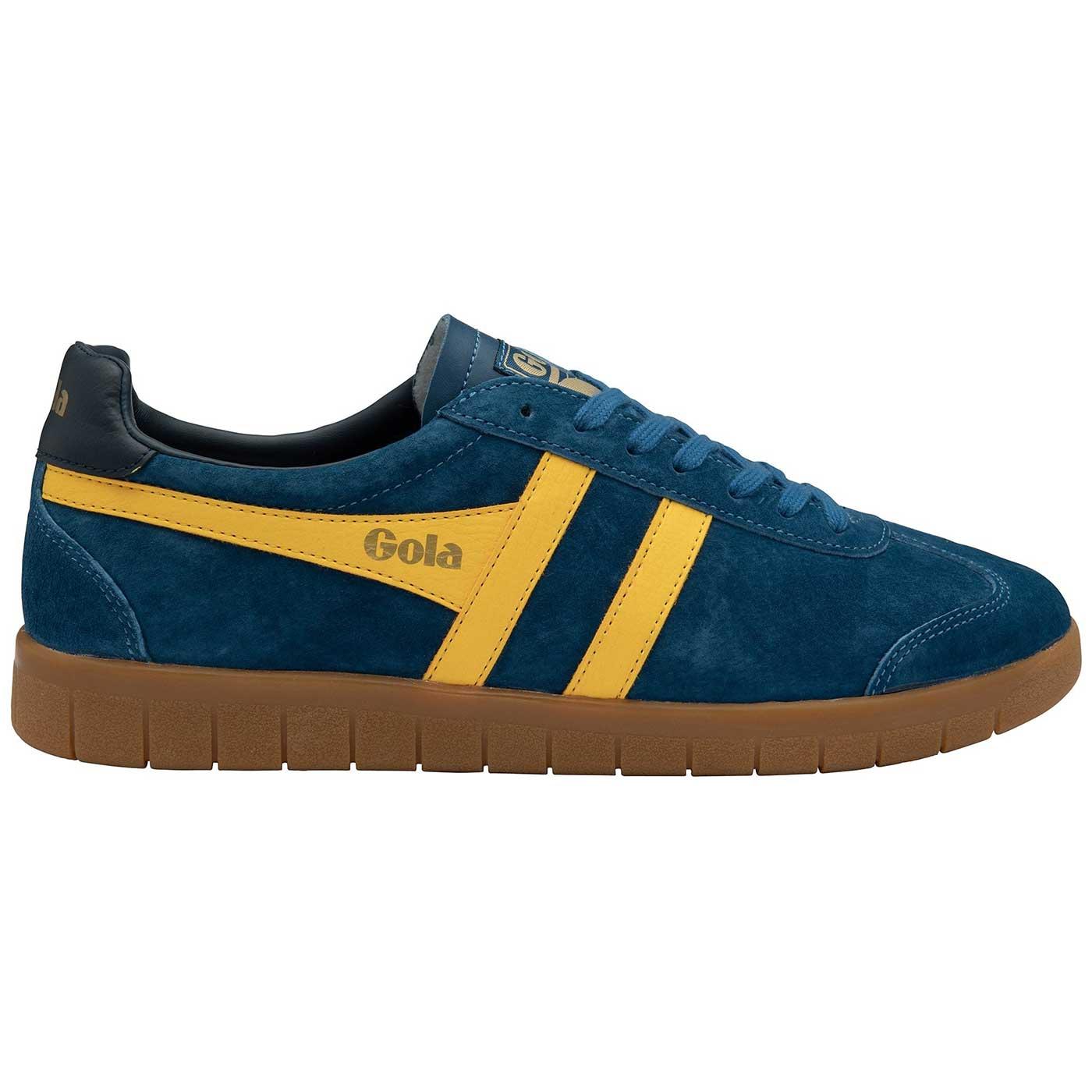 Gola Classics Hurricane Suede Trainers Marine Blue Sun Navy