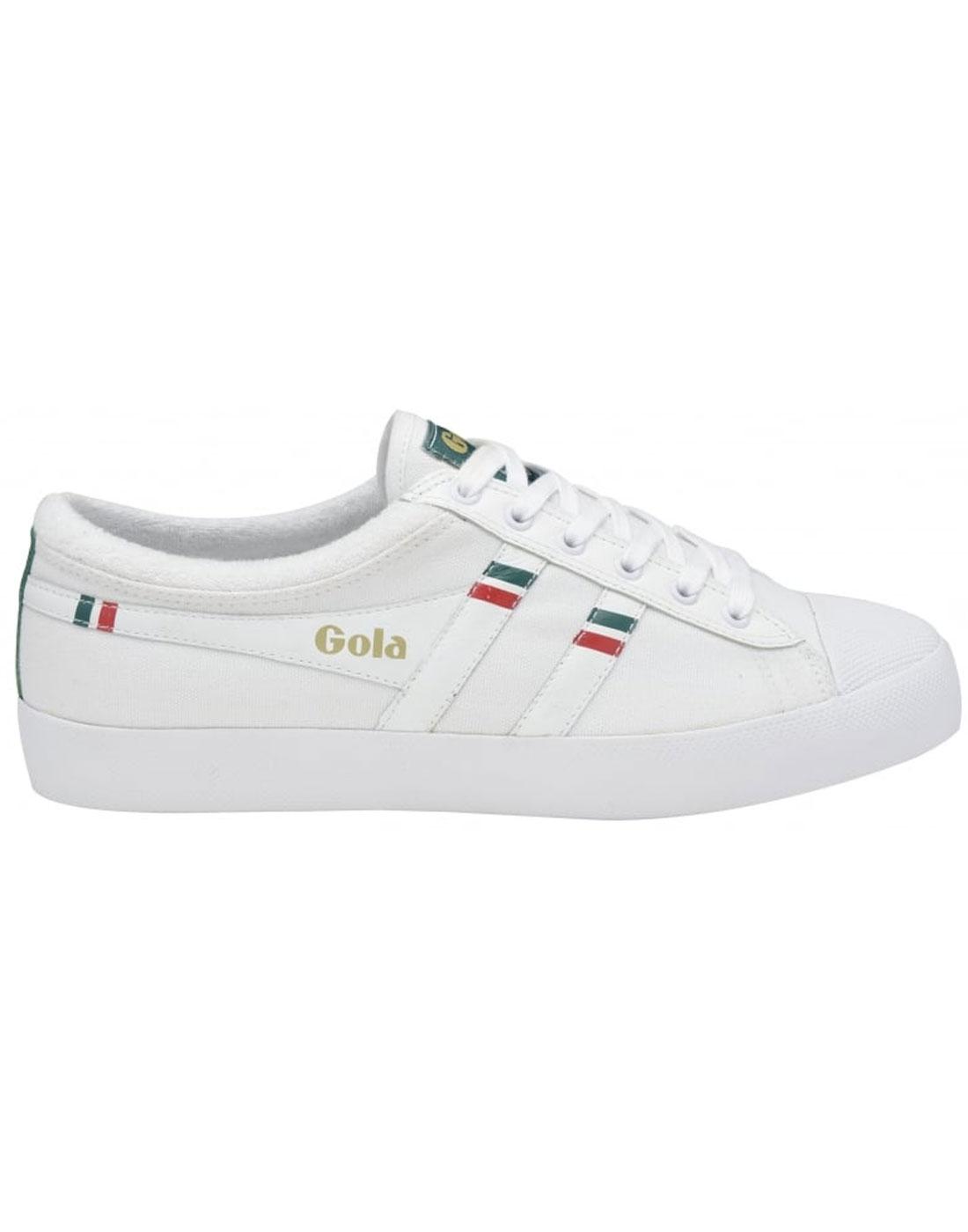 Trainers GOLA Women's Lawn Sports White Canvas Sneakers UK 5 6