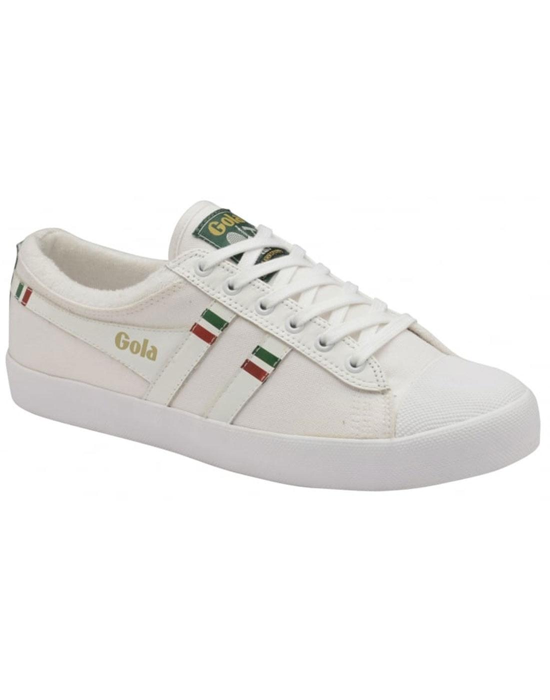 Trainers GOLA Women's Lawn Sports White Canvas Sneakers UK 5 6