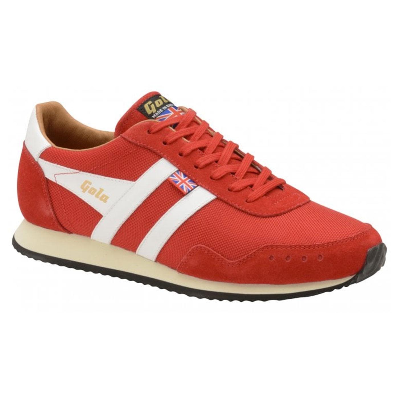 Track Mesh GOLA Made in England Retro Trainers RED