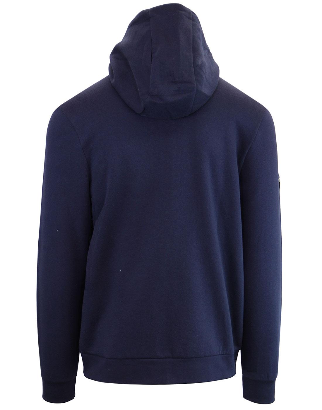 GOLA CLASSICS Hunt Retro 80's Zip Up Hoodie in Navy