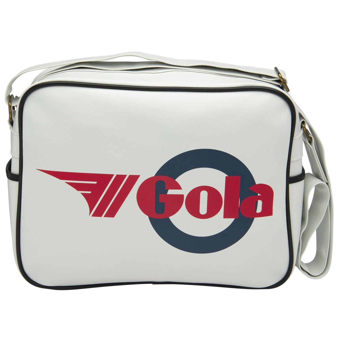 Redford Mod GOLA Retro 60s Mod Flight Bag in White