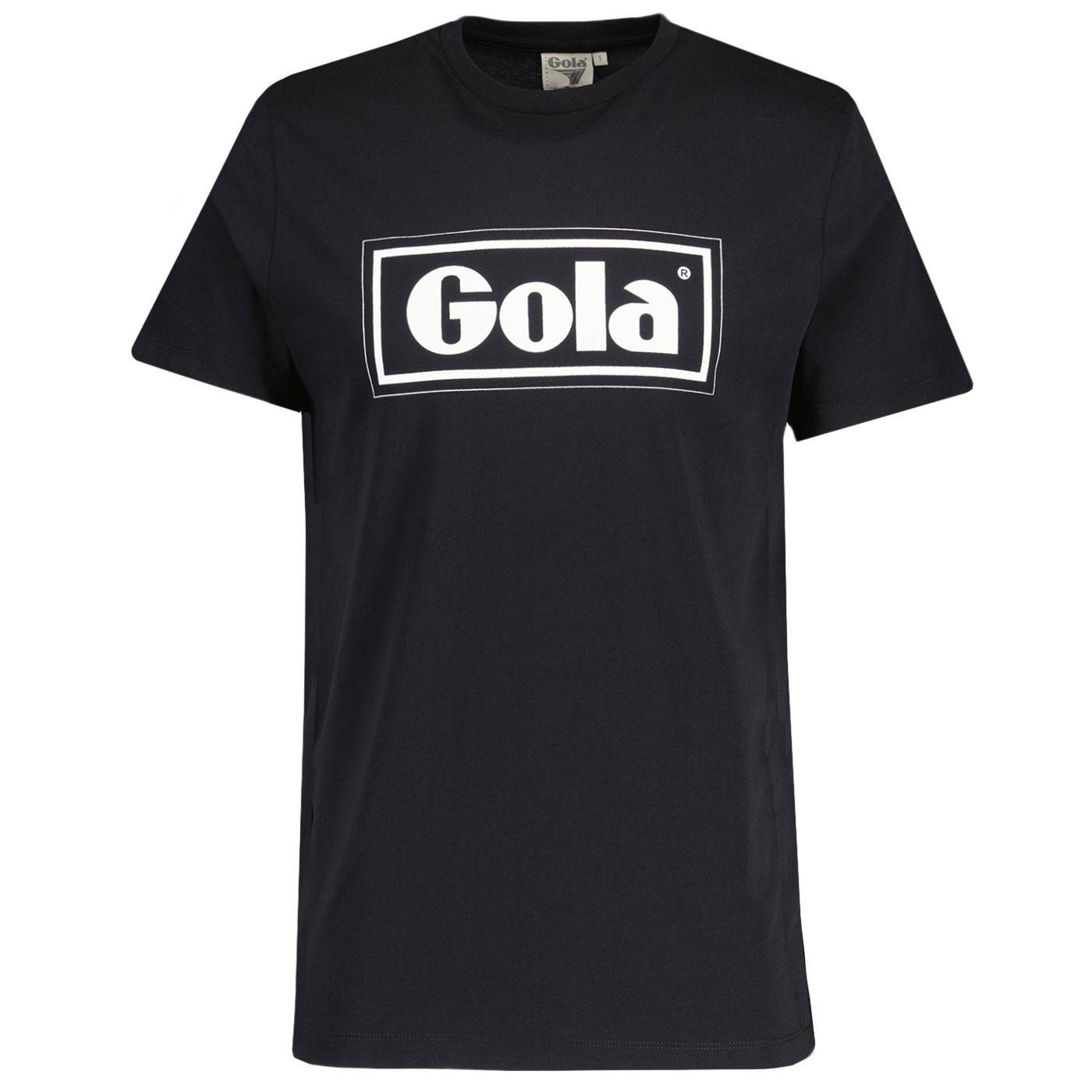 Gola Classics Retro 90s Black Text Box Print Tee