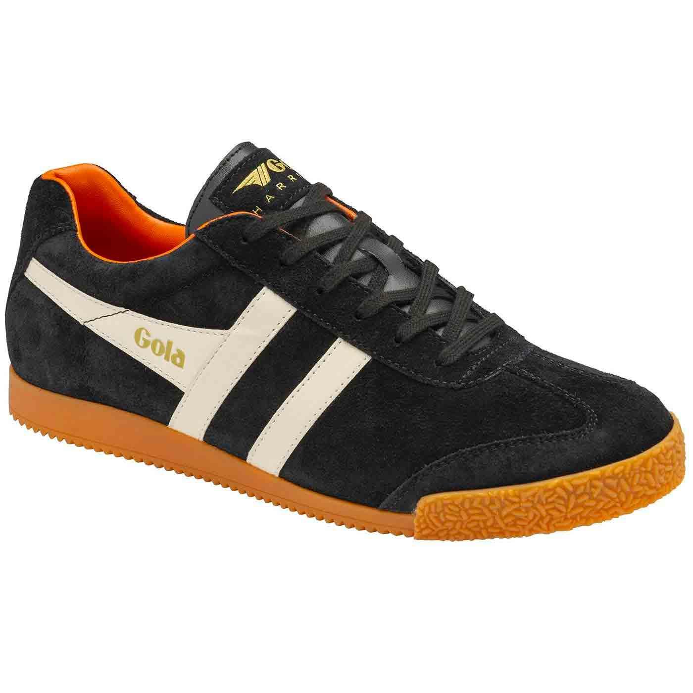 GOLA Harrier Suede Womens Retro Trainers (B/OW/MO)