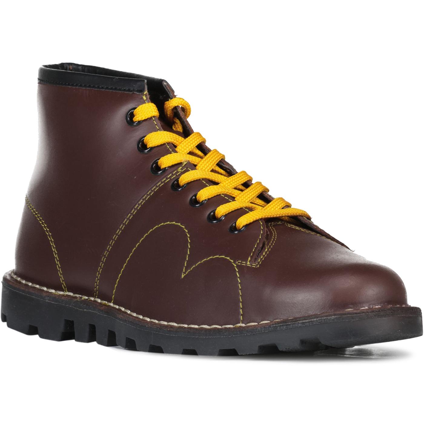 Grafters Retro Mod Smooth Leather Monkey Boots (W)