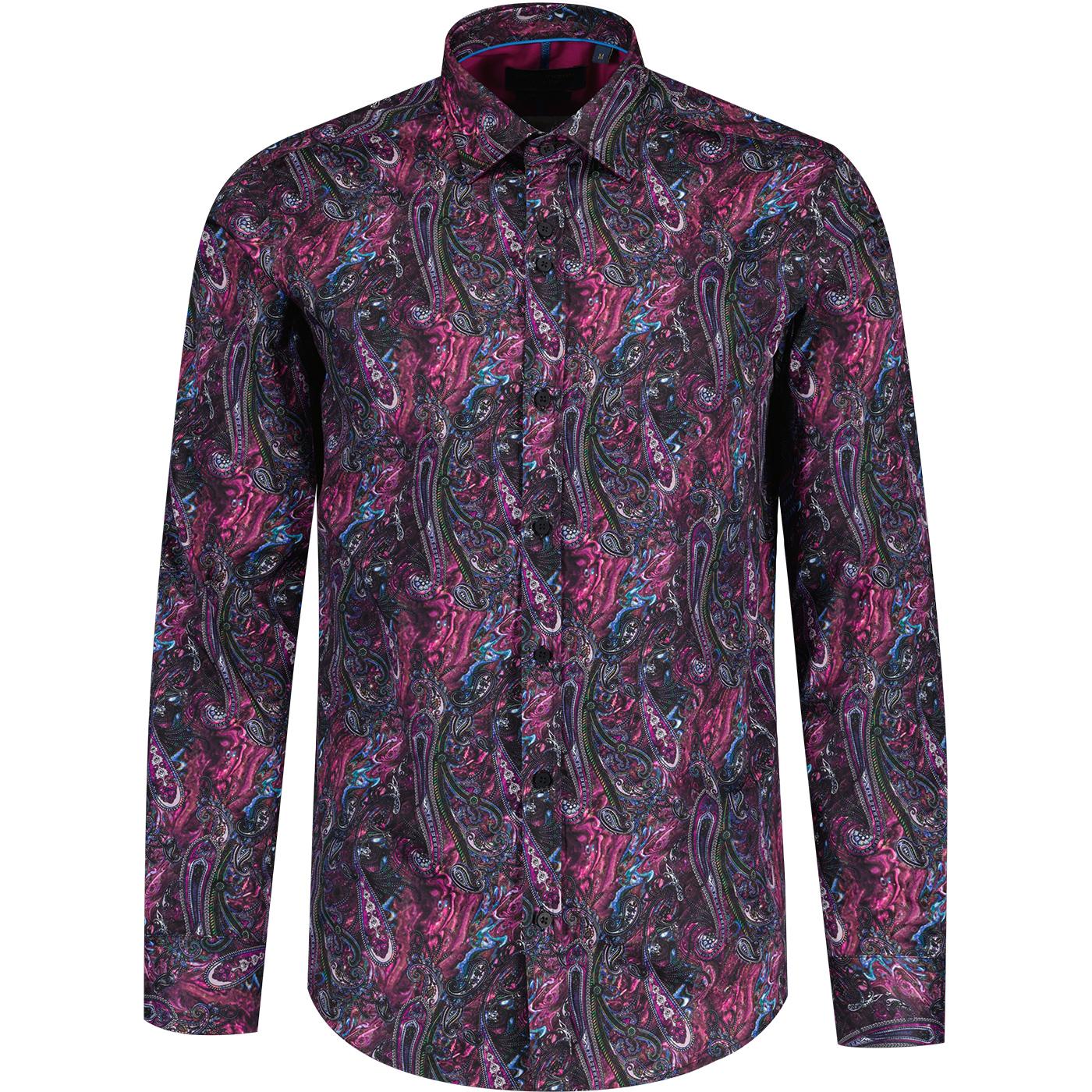 Guide London Psychedelic Paisley Print L/S Shirt