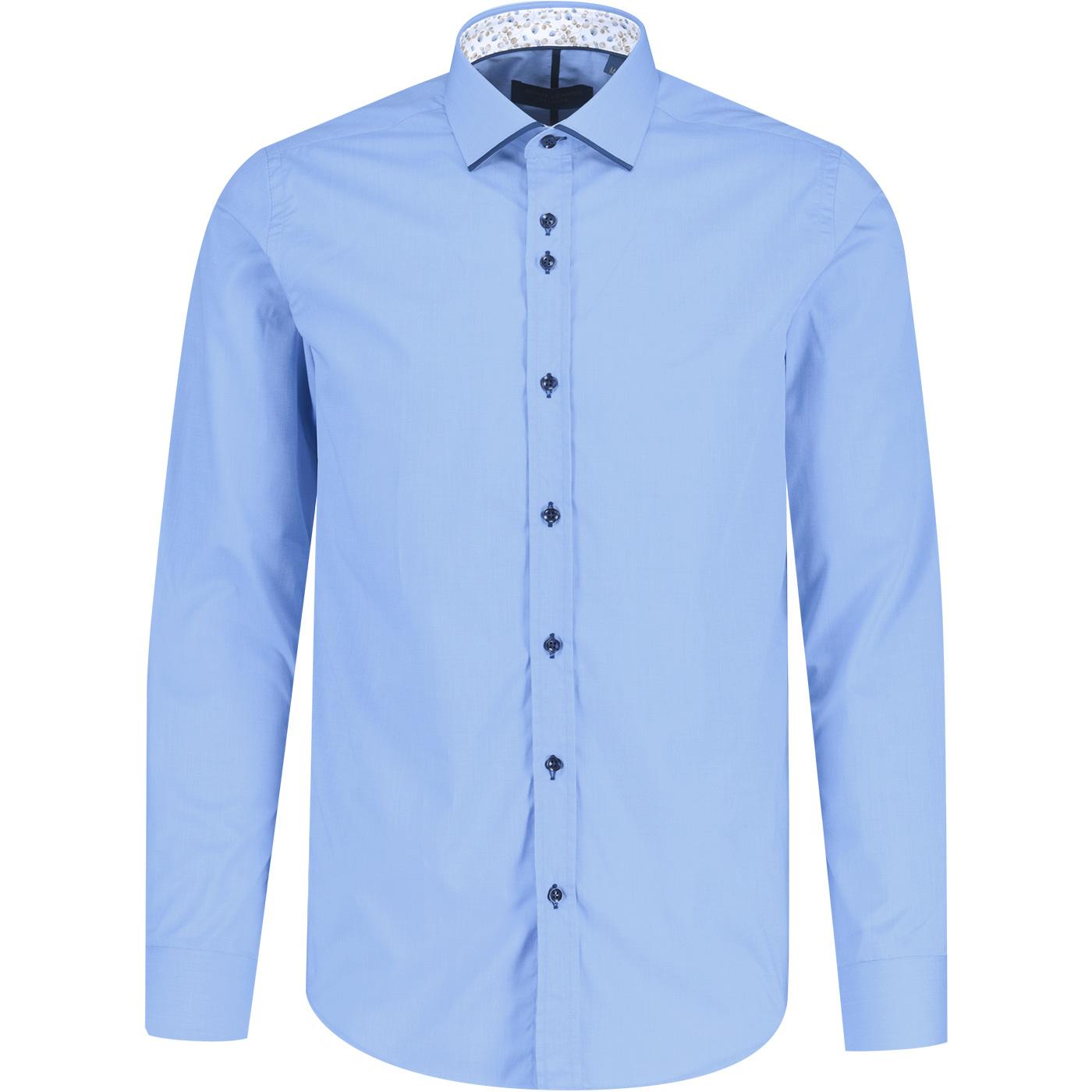 Guide London Panelled Collar End On End LS Shirt S