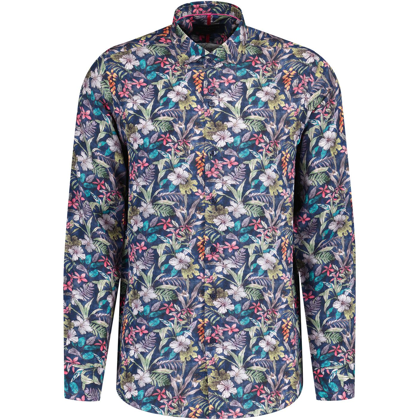Guide London Multicoloured Floral Tencel L/S Shirt