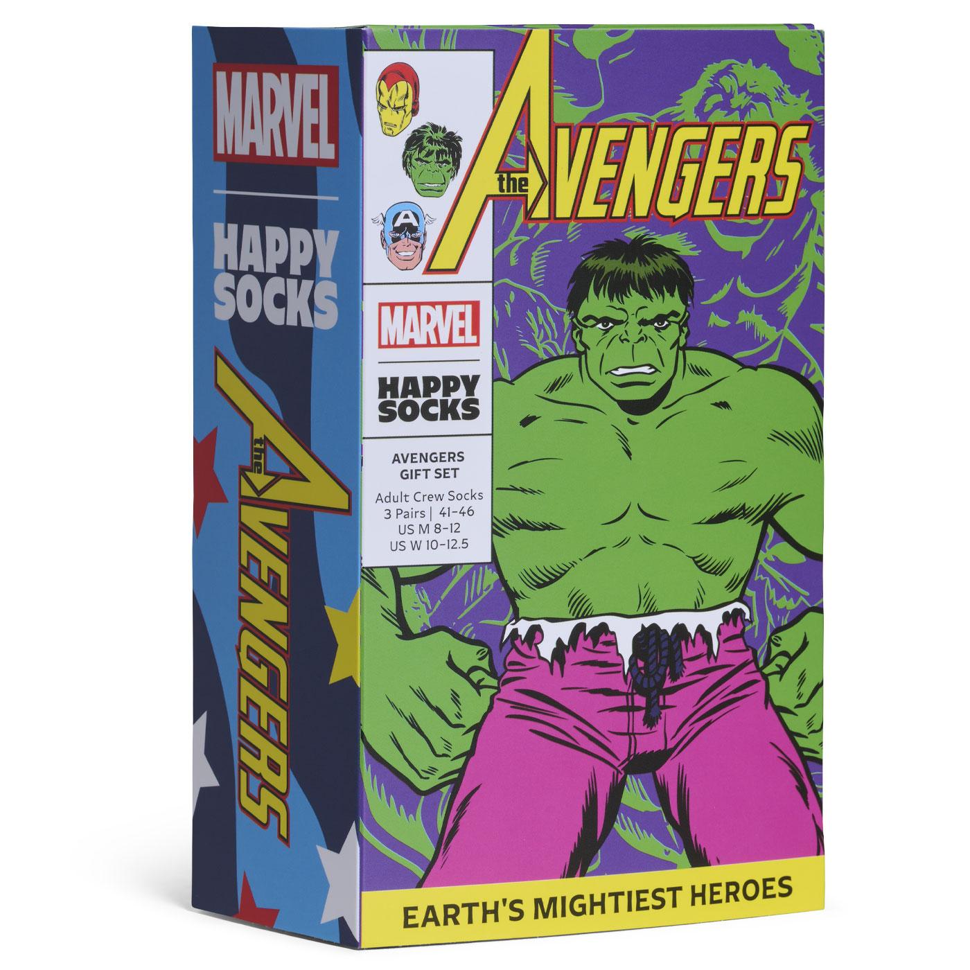 +Happy Socks x Marvel™ 3 Pack Avengers Gift Set
