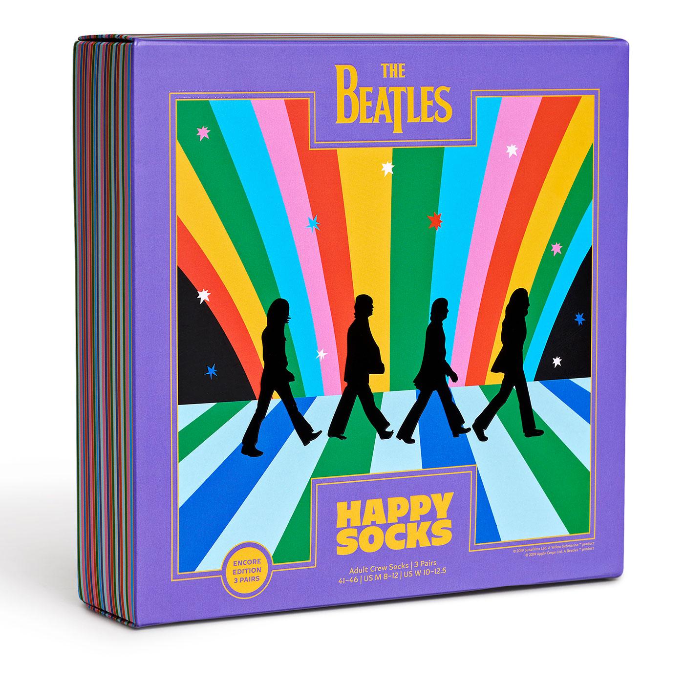 +Happy Socks X The Beatles 3 Pack Boxed Gift Set