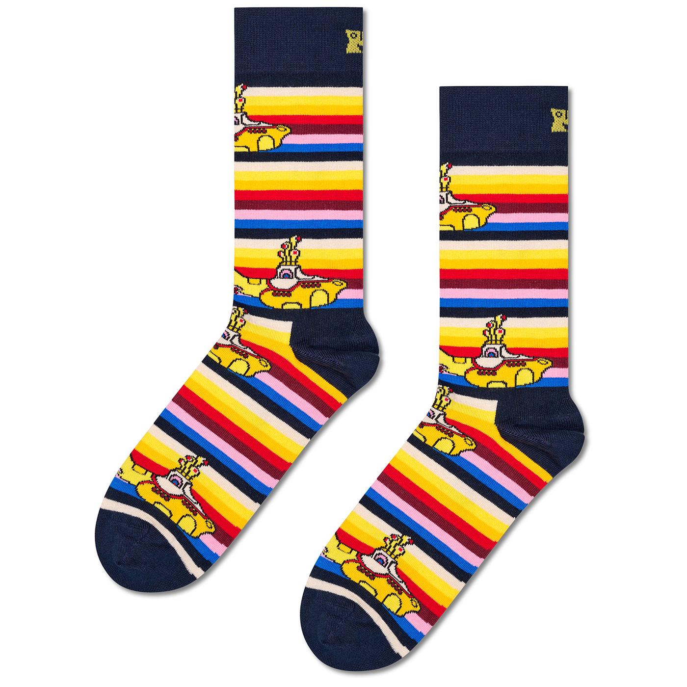 +Happy Socks X The Beatles All On Board Crew Socks