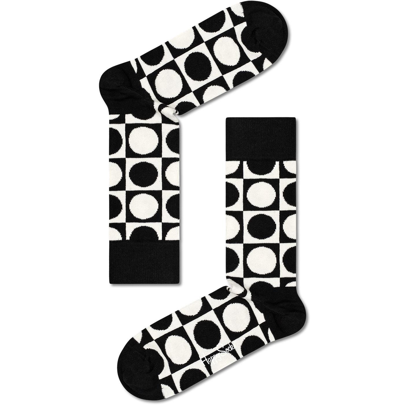 HAPPY SOCKS Retro Black & White Socks Gift Set
