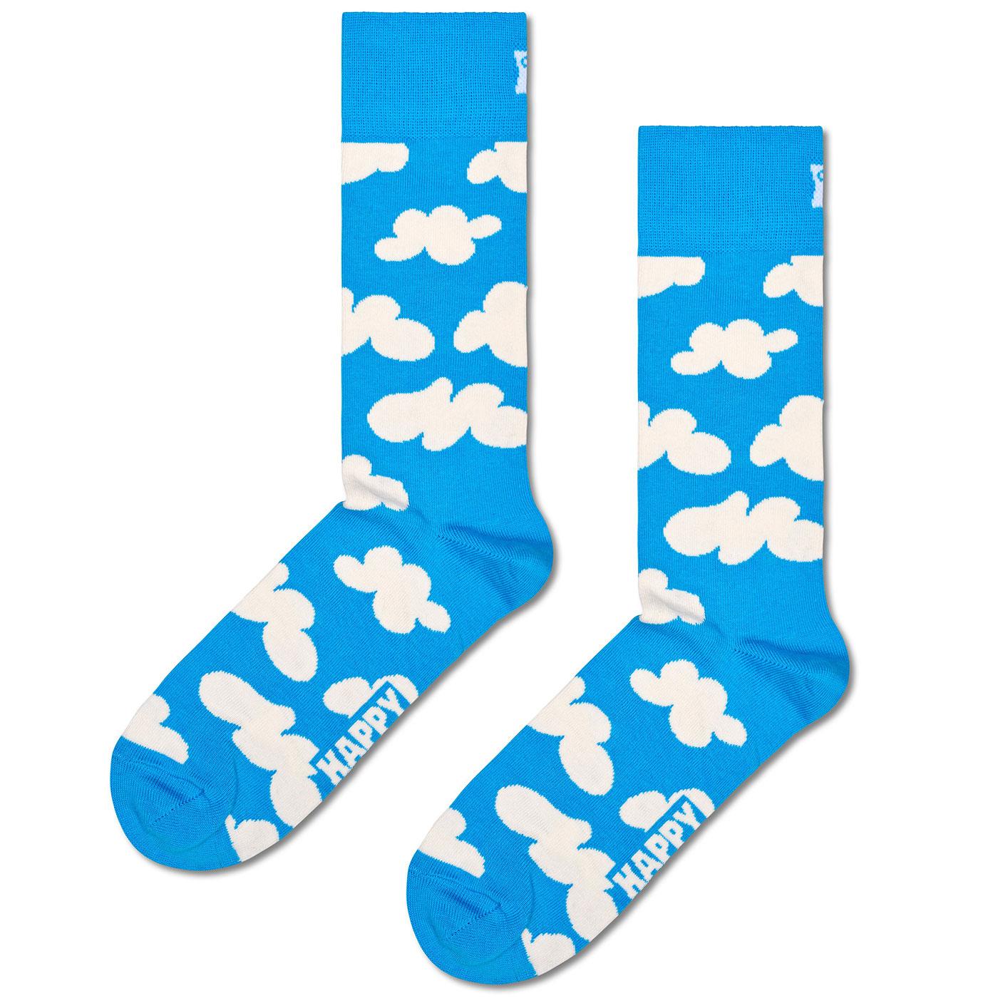 + Cloudy HAPPY SOCKS Retro Cloud Socks (Blue)