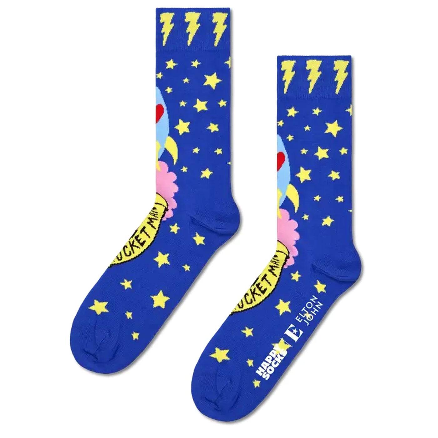 Happy Socks Calze DISCO SHOES – Elton John Collection, Colore Nero, Stile Unico - 3