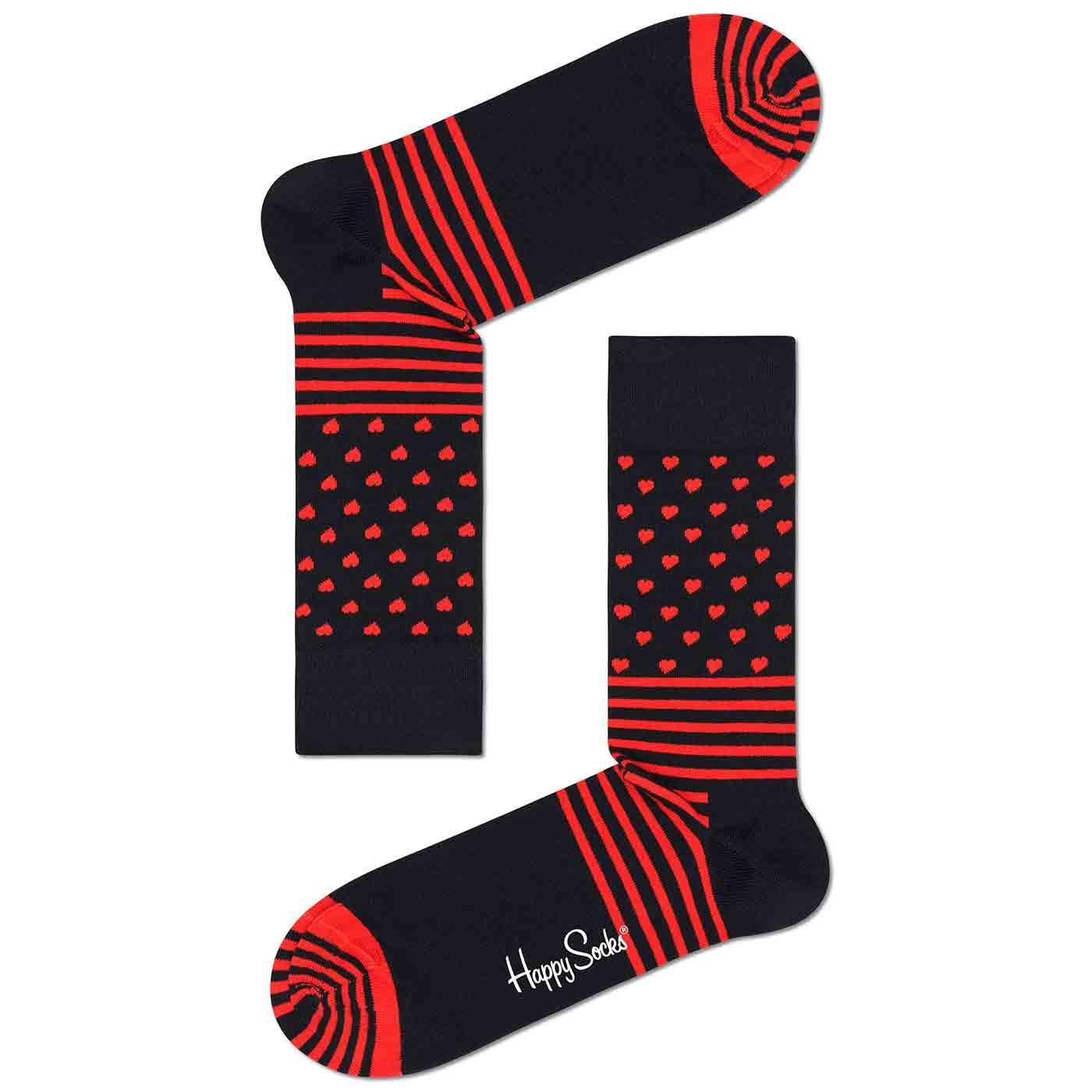 HAPPY SOCKS 2 Pack I Heart You Valentines Gift Set