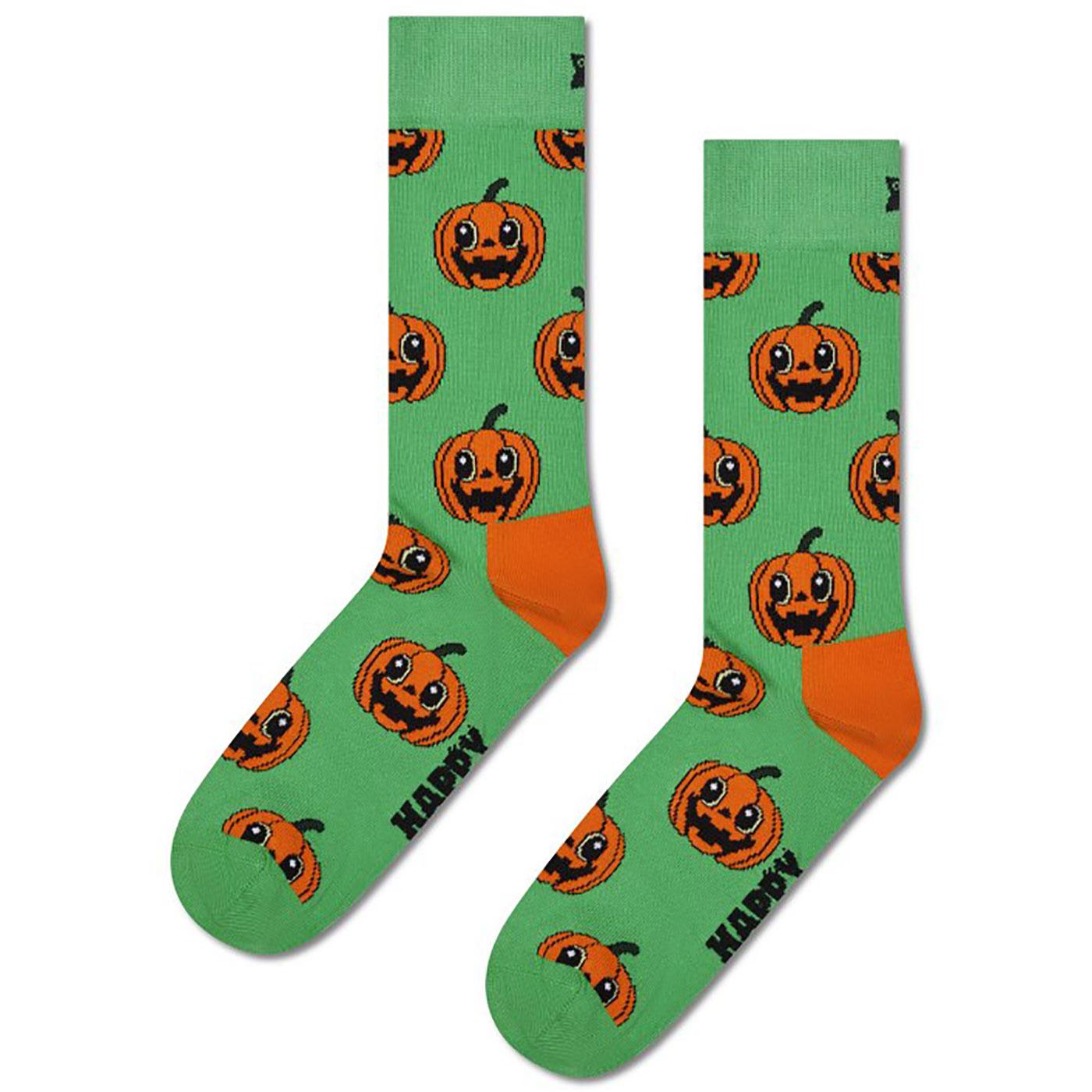 +Happy Socks Jack-O'-Lantern Men's Pumpkin Socks