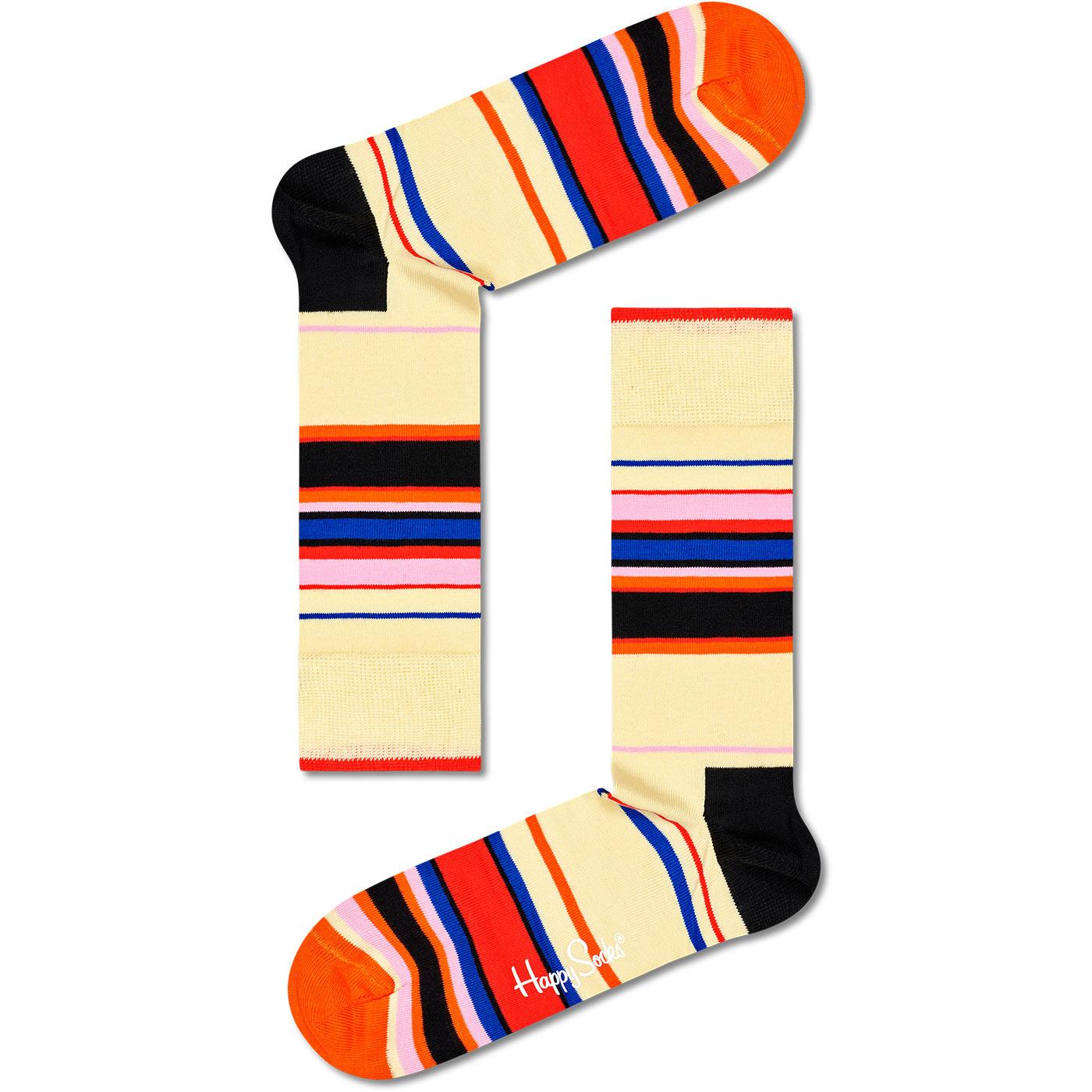 HAPPY SOCKS Men's 3 Pack Retro Graphic Gift Set Socks