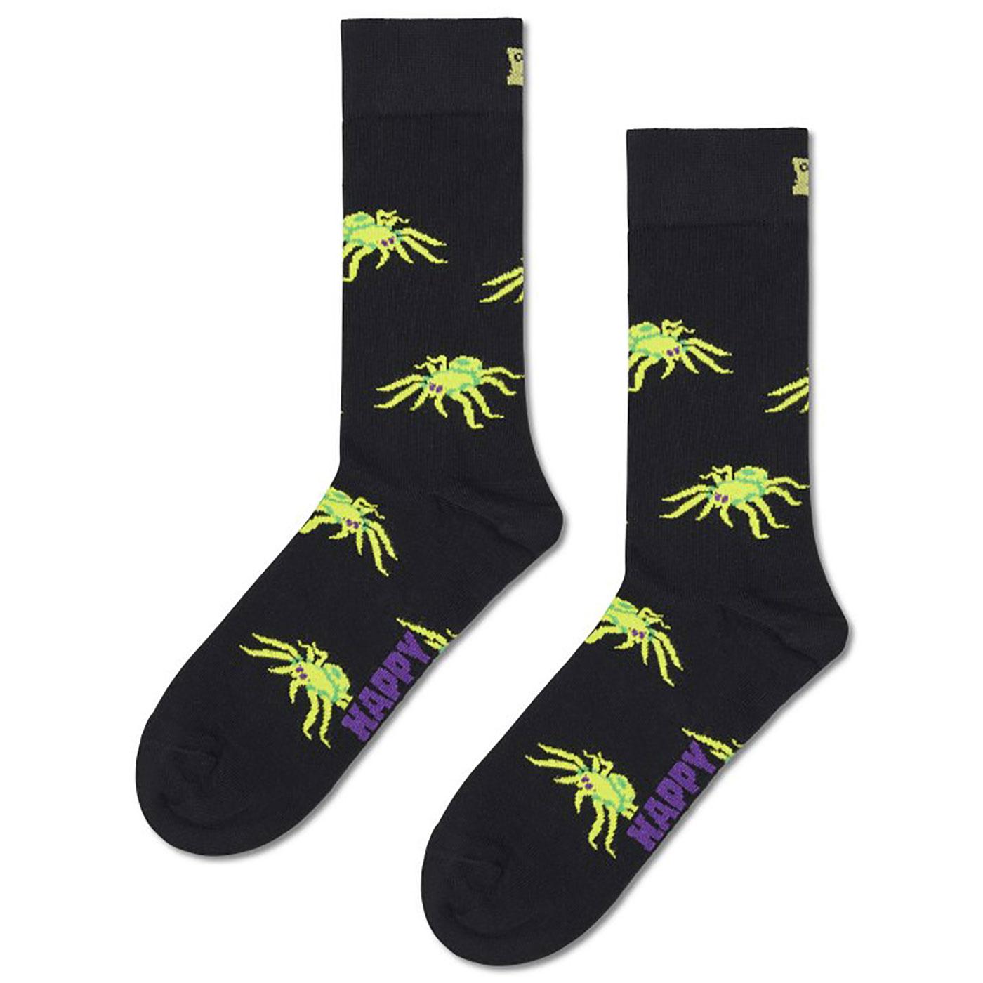 +Happy Socks Scary Spider Retro Halloween Socks B