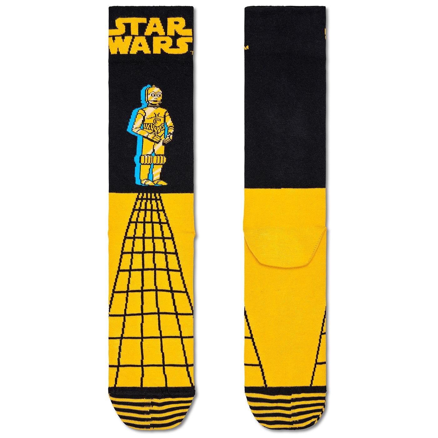 +Star Wars x Happy Socks C-3PO Adult Crew Socks 