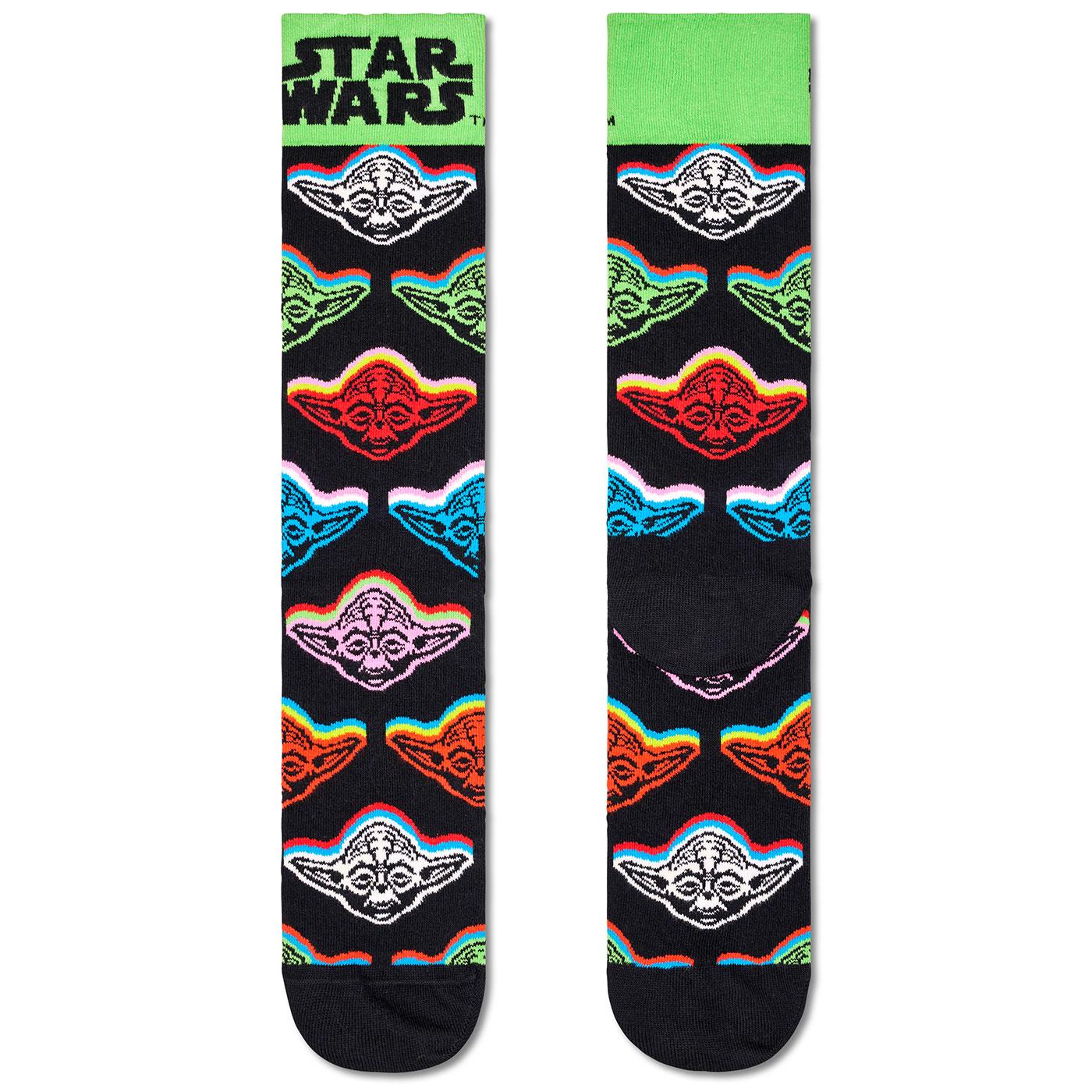+Star Wars x Happy Socks Yoda Adult Crew Socks