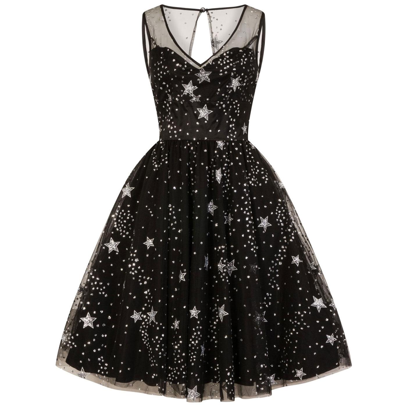 Cosmic Love HELL BUNNY Vintage Stars Tulle Dress