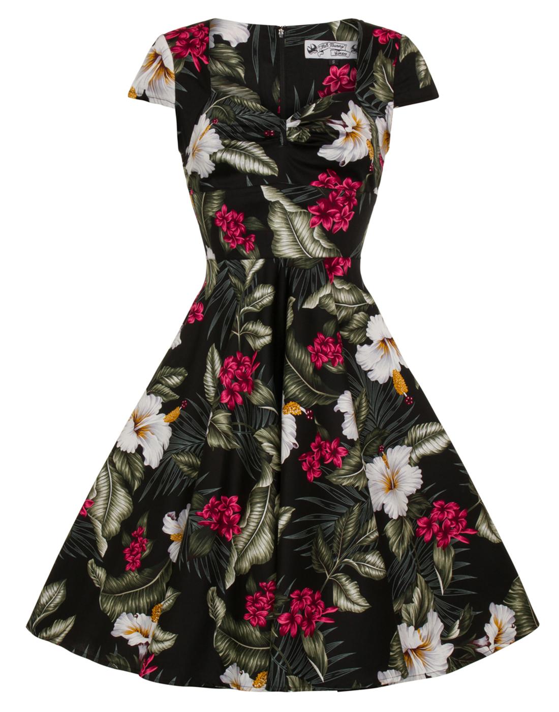 Kalei HELL BUNNY Vintage Floral Print 50s Dress
