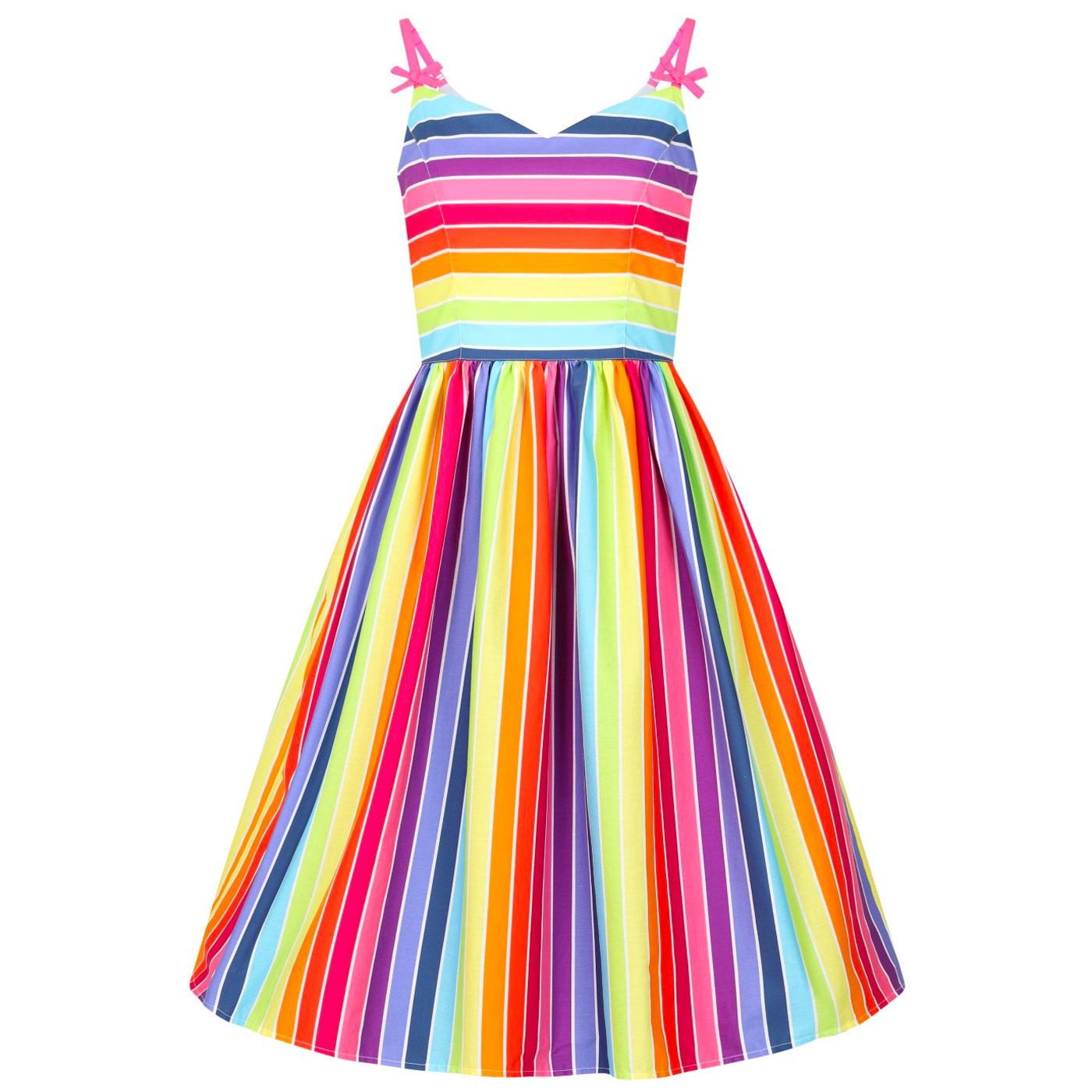 Over The Rainbow HELL BUNNY 50s Summer Dress