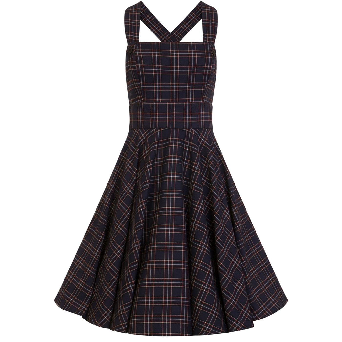 Peebles HELL BUNNY 1950's Tartan Pinafore Dress