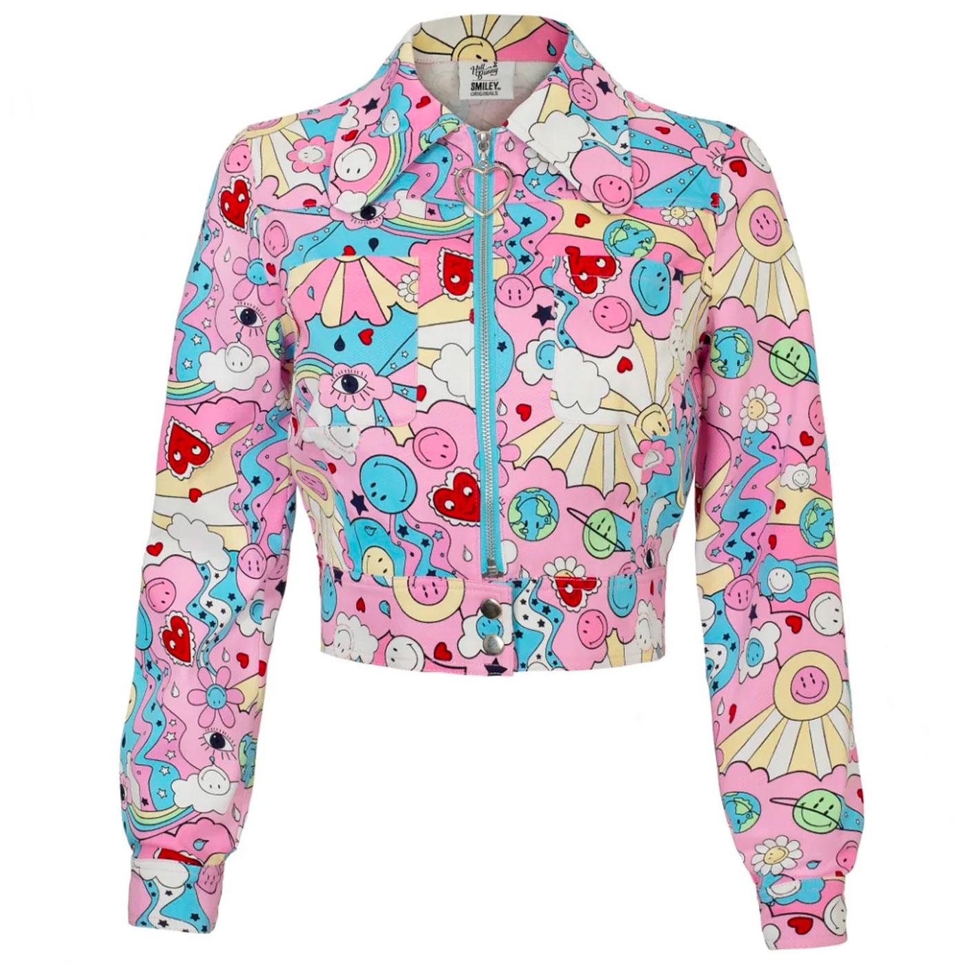 Hell Bunny x Smiley® Loulou Retro Cropped Jacket