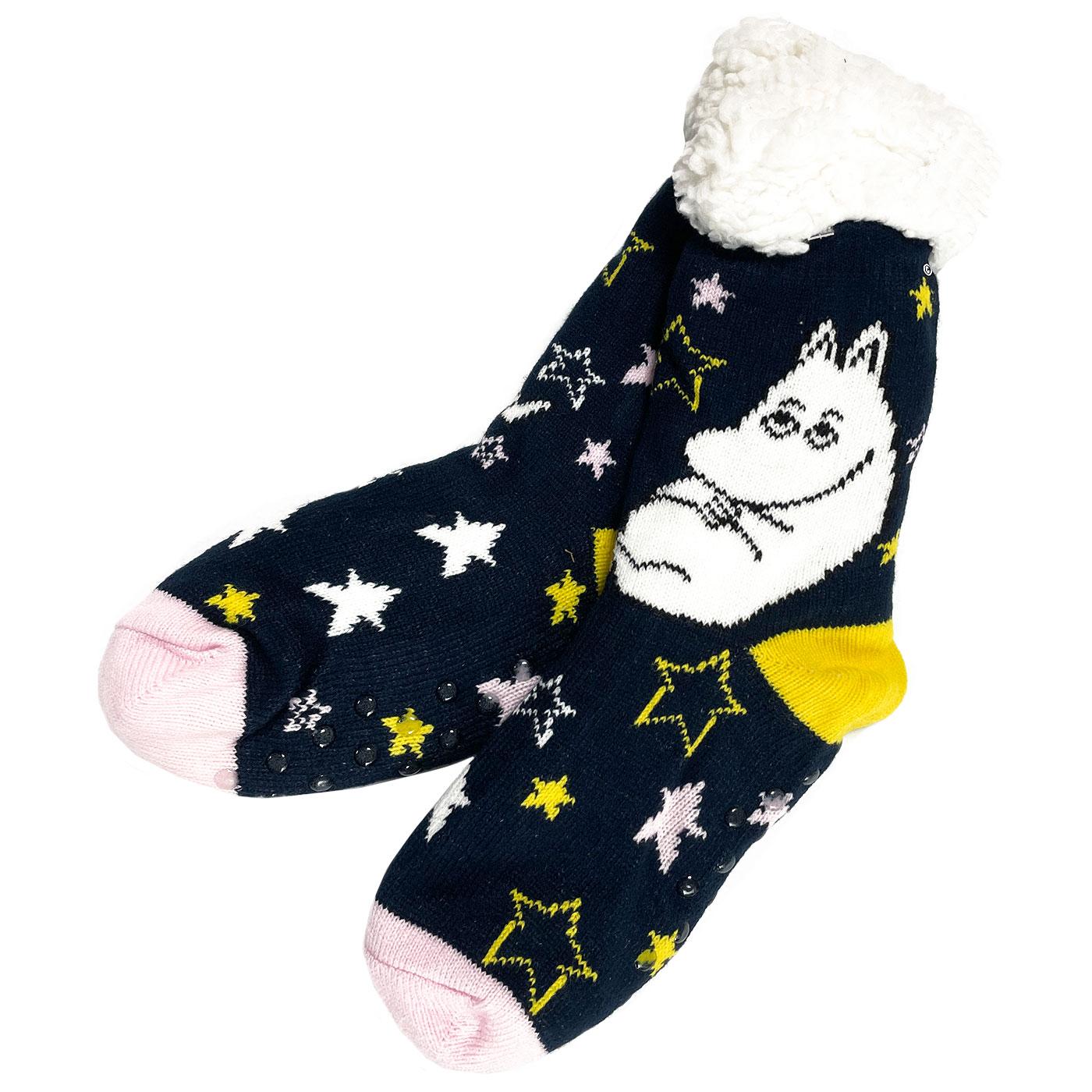 +Moomin Star Cosy Fleece Lined Slipper Socks N/Y