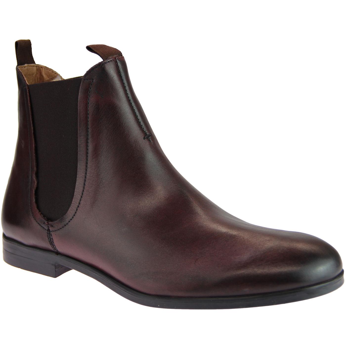 Atherstone HUDSON Mod Leather Chelsea Boots BROWN
