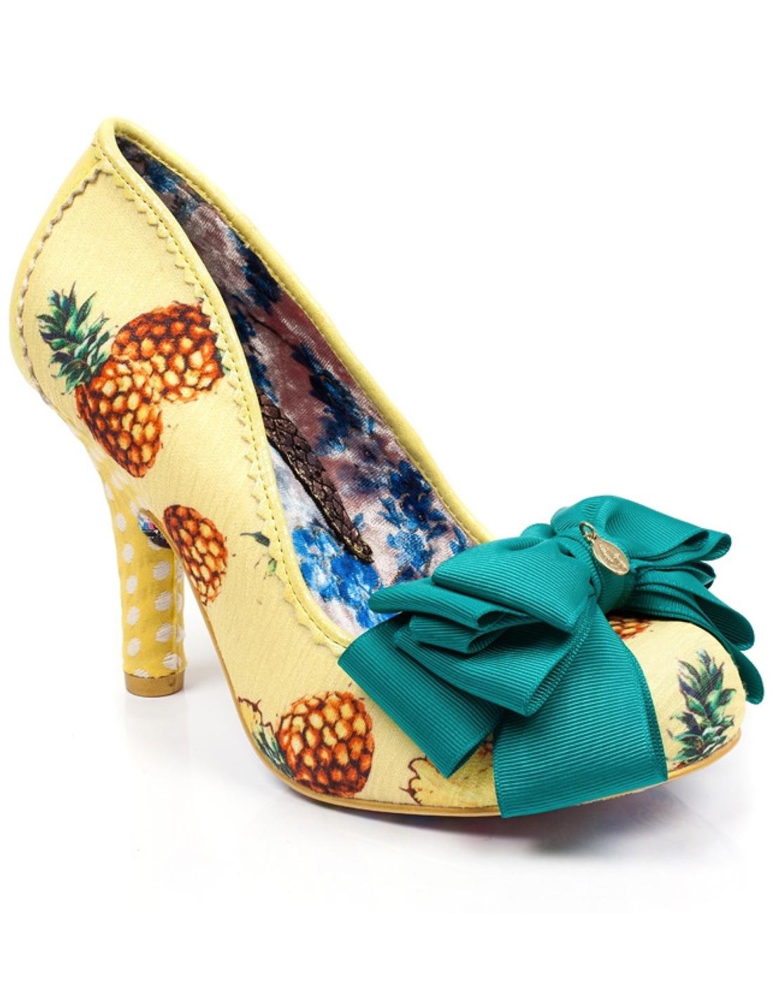 Ascot IRREGULAR CHOICE Yellow Pineapple Heels